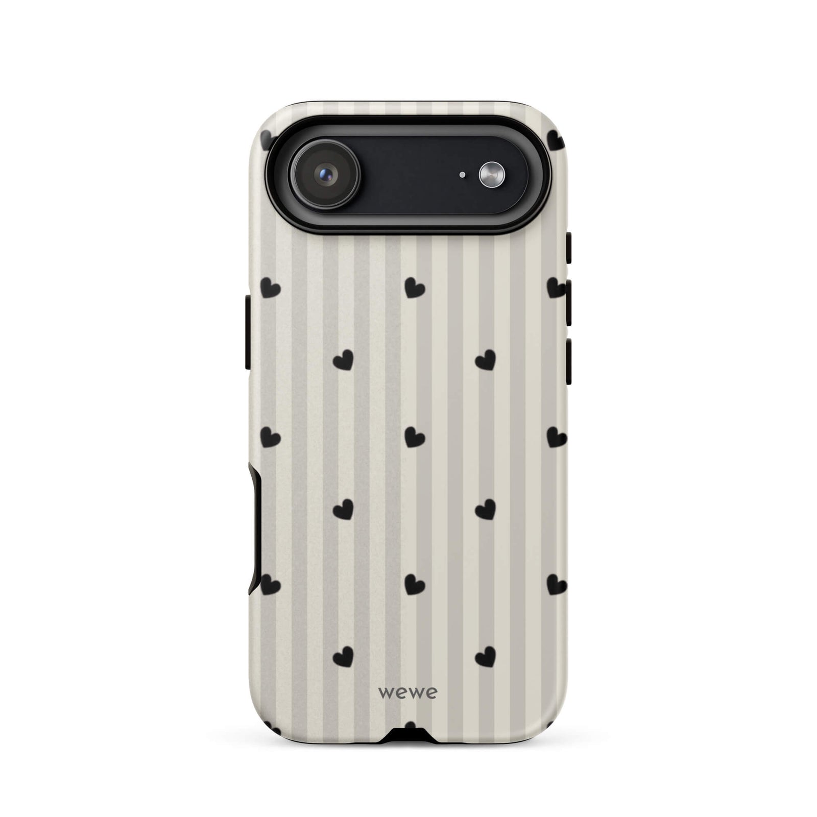 Custom charming heart iPhone case 17 air slim fit.