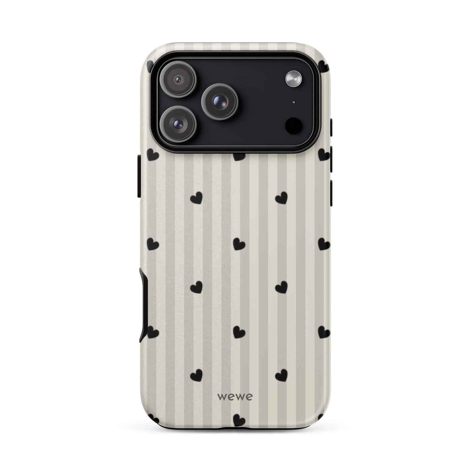 Custom charming heart iPhone case 17 pro max cute design.