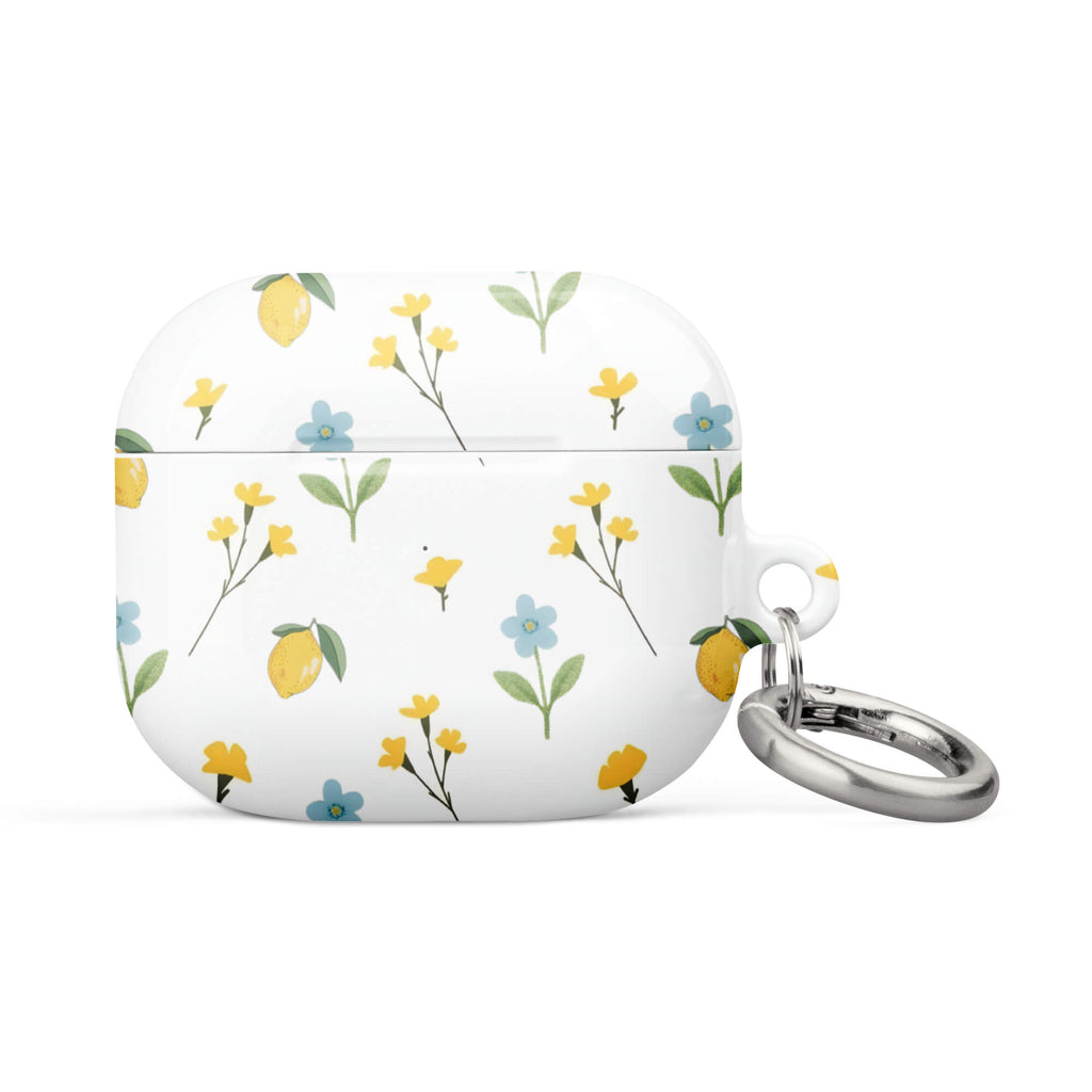 Custom fresh flower day AirPods case 3rd generation botanical bloom aesthetics.