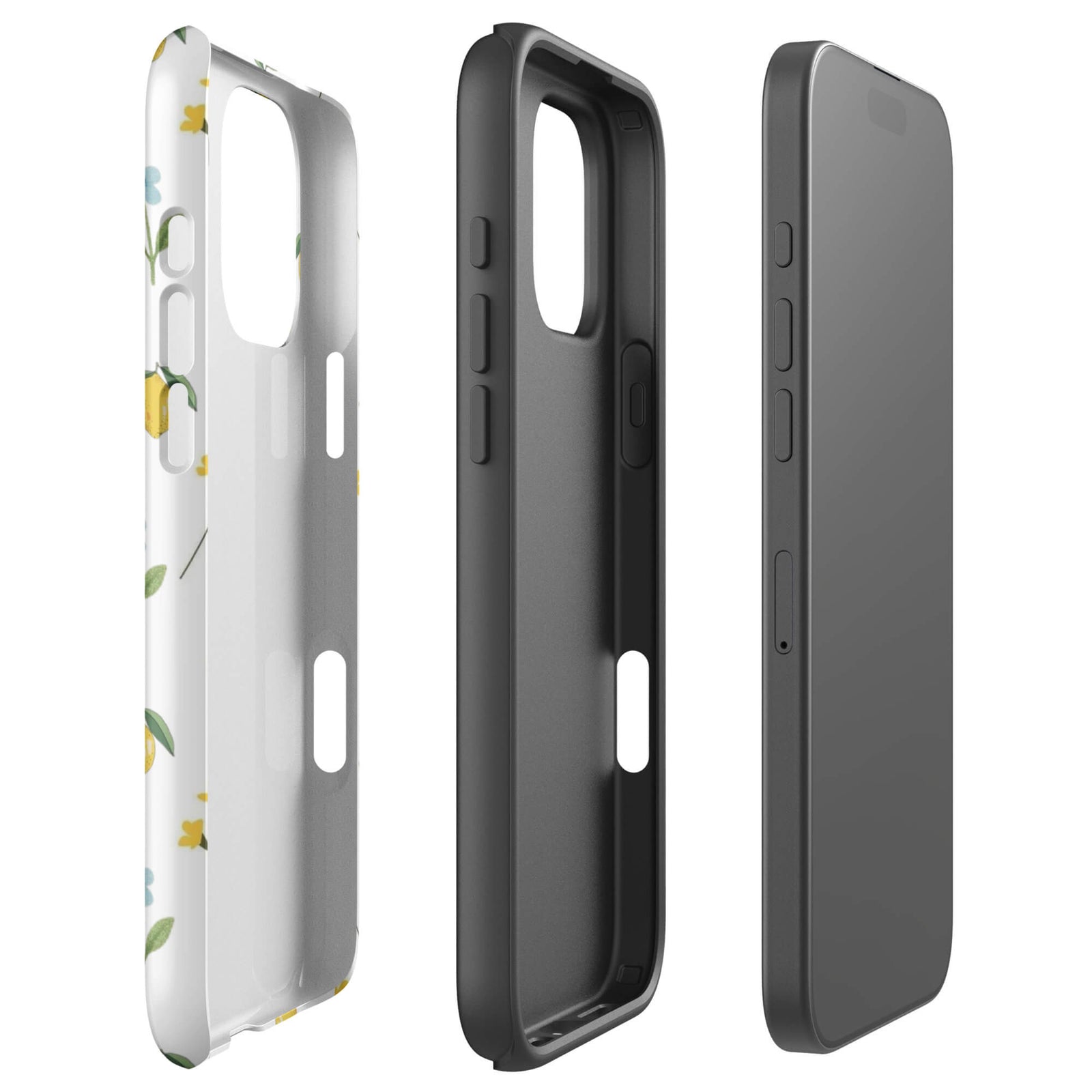 Custom fresh flower day iphone case 16 pro max dual-layer shockproof protection.