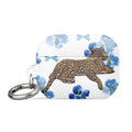 Custom cute leopard AirPods case pro gen2 charm graphic design.