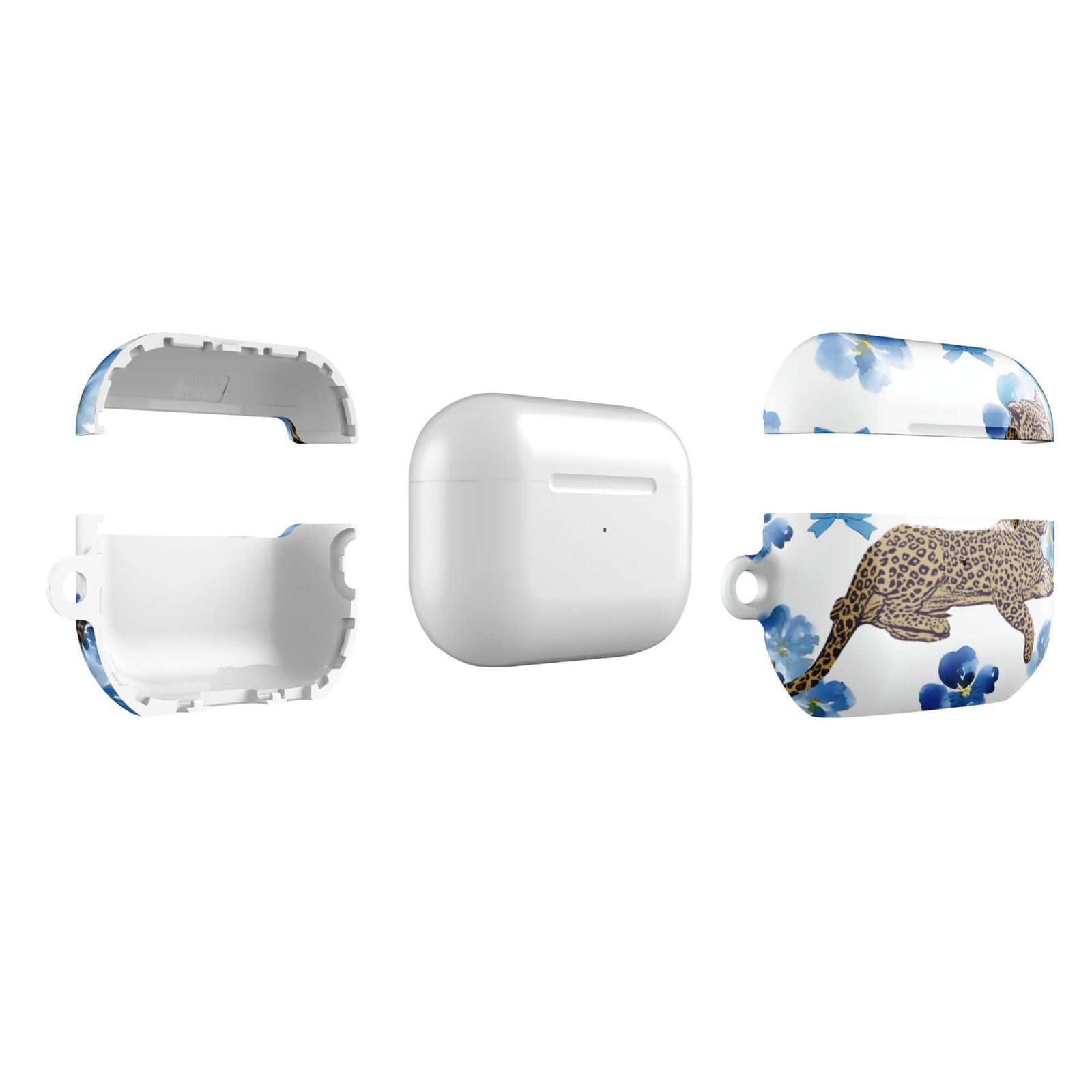 Custom cute leopard AirPods case pro gen2 slim protective.