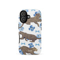 Custom cute leopard iphone case 17 charm graphic design.