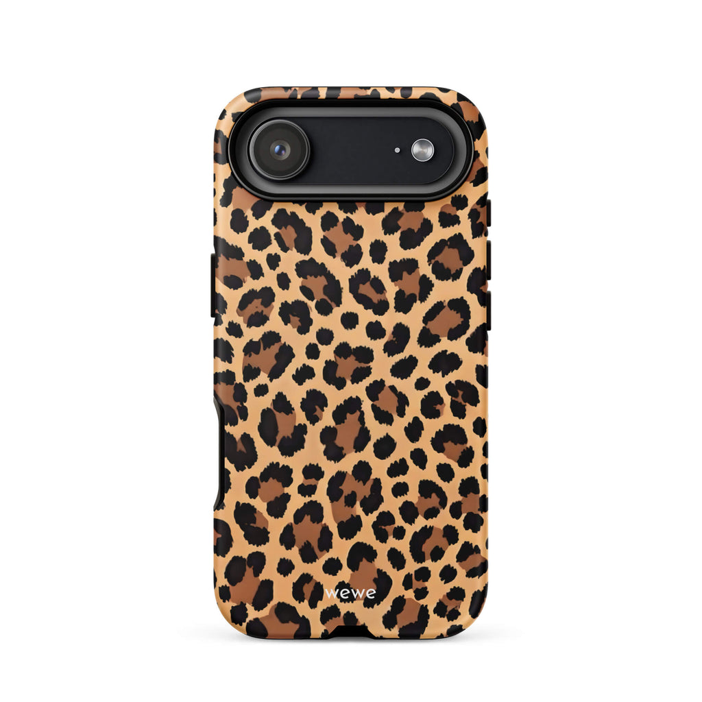 Custom leopard graphic iphone case 17 air fashion aesthetic.