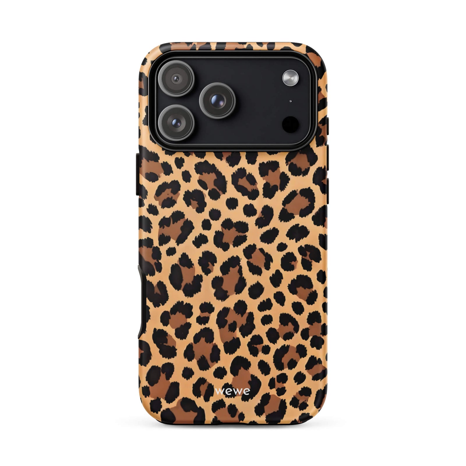 Custom leopard graphic iphone case 17 pro max playful design.