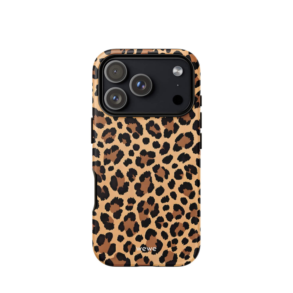 Custom leopard graphic iphone case 17 pro playful design.