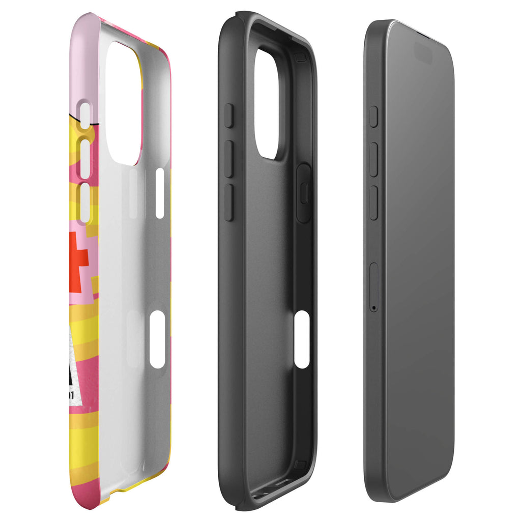 Custom sweet love ticket iphone case 16 pro max dual-layer shockproof protection.