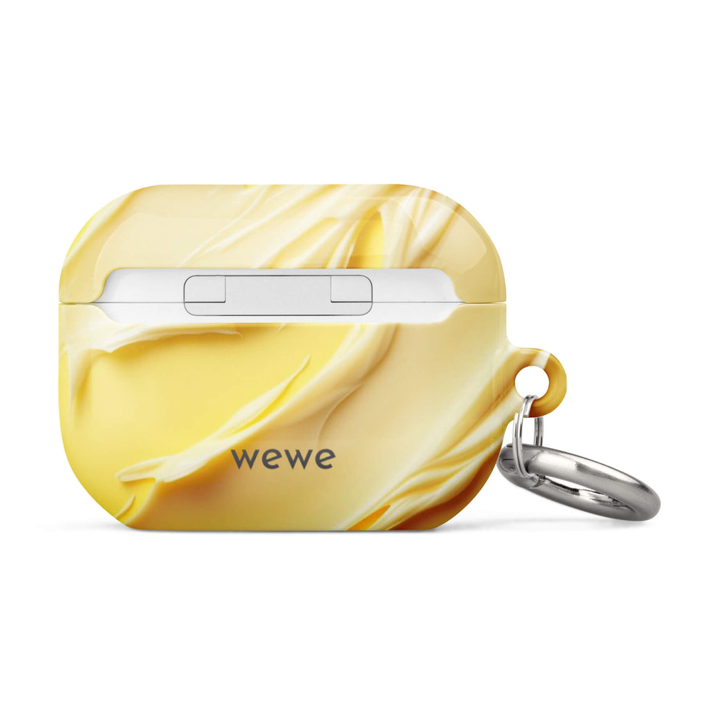 Custom vanilla yellow AirPods case pro gen2 delightful aesthetic.