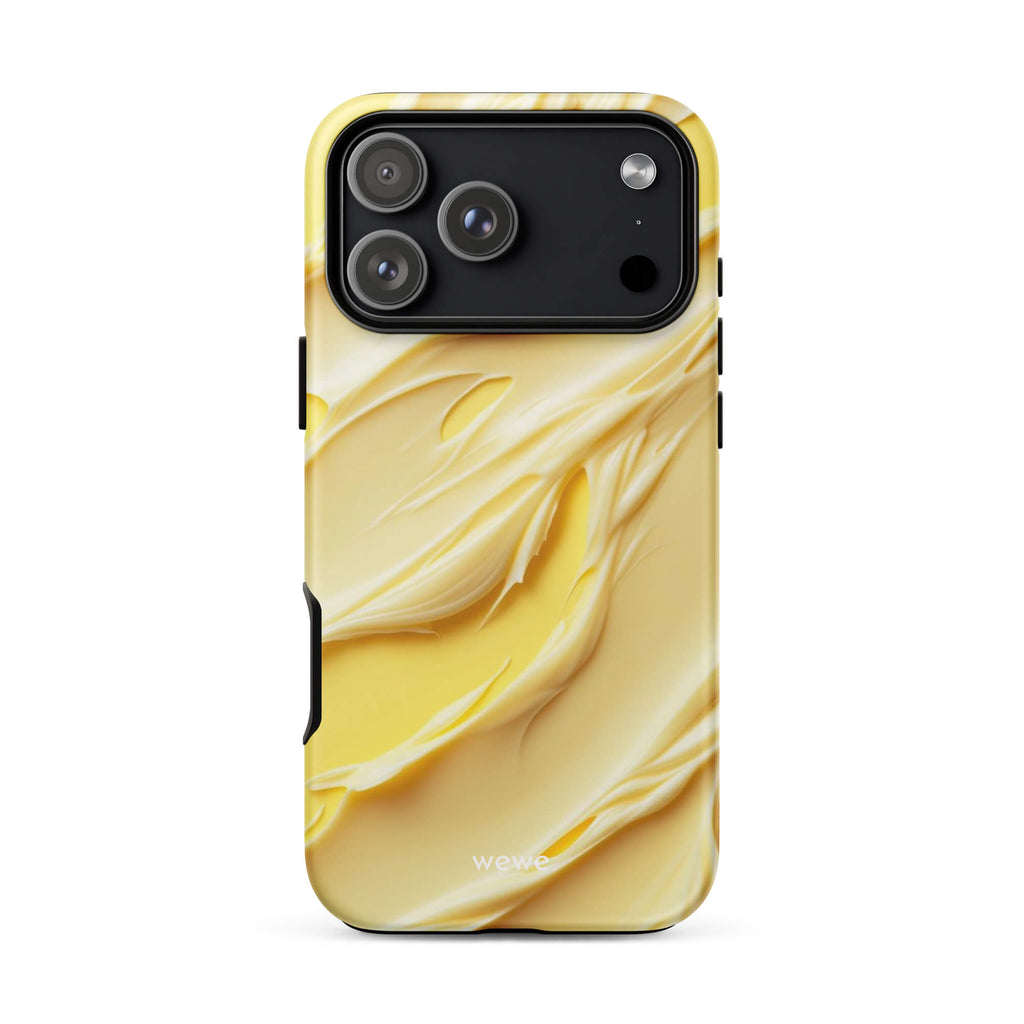 Custom vanilla yellow iphone case 17 pro max delightful aesthetic.