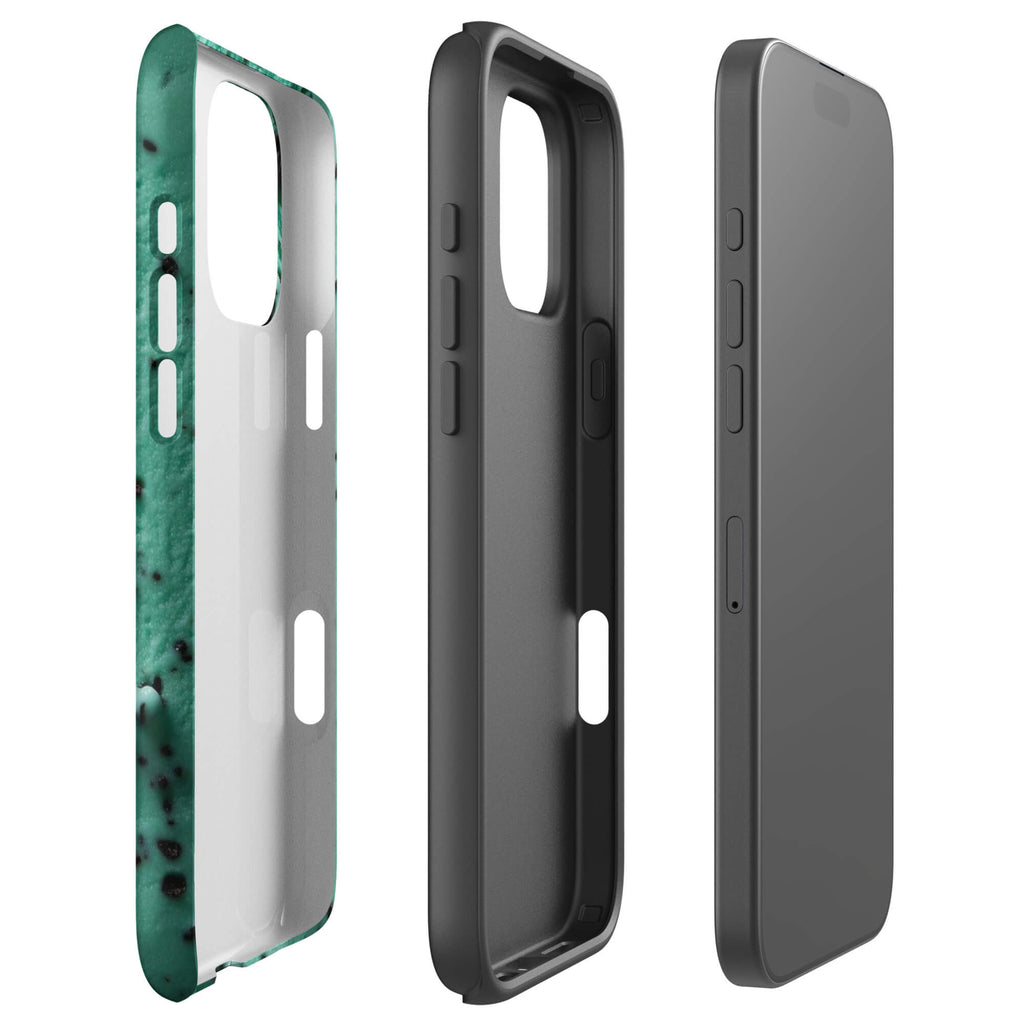 Custom mint chip chill iphone case 16 pro max slim protective.