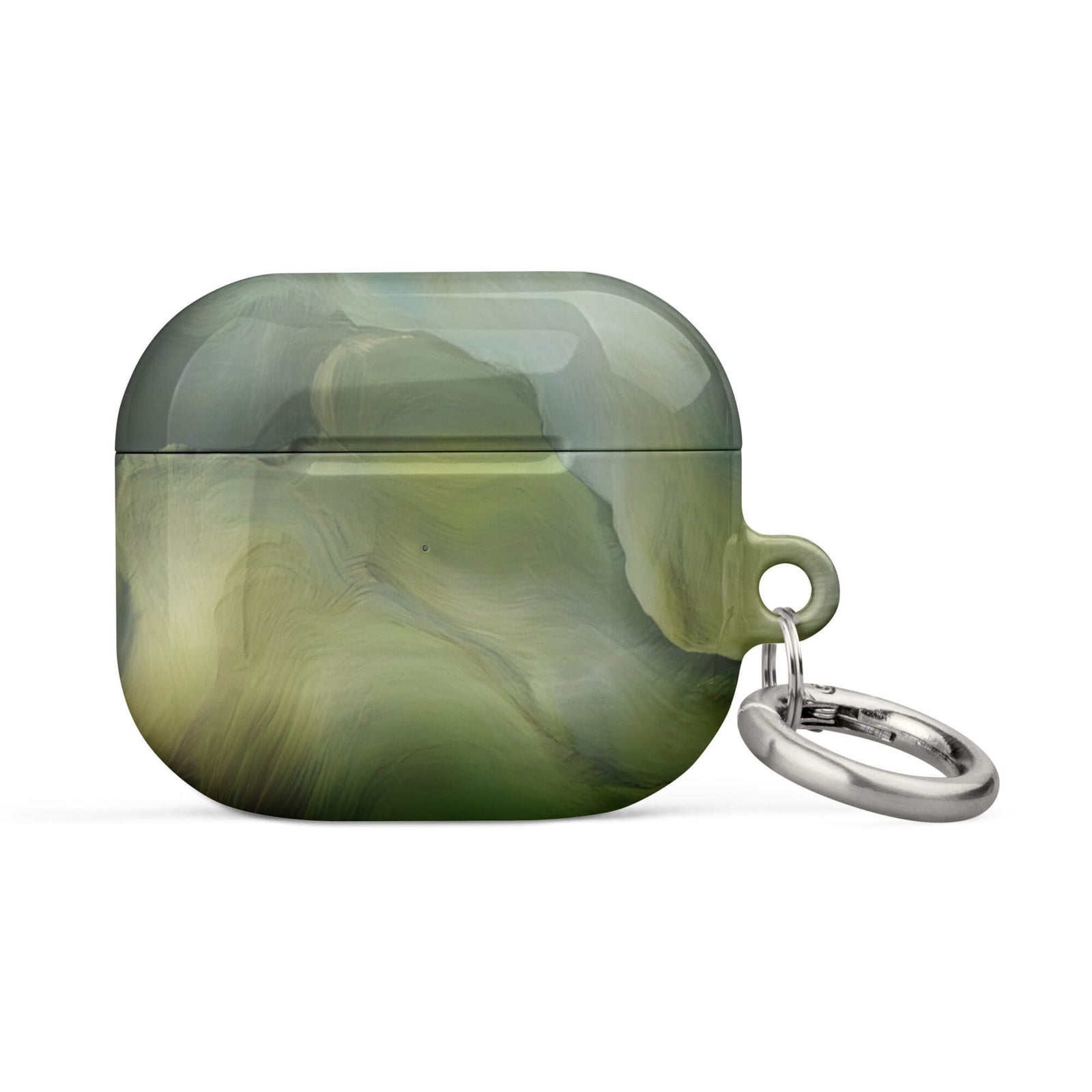 Custom sage green garden airpods case 3rd generation natural landscapes aesthetic.