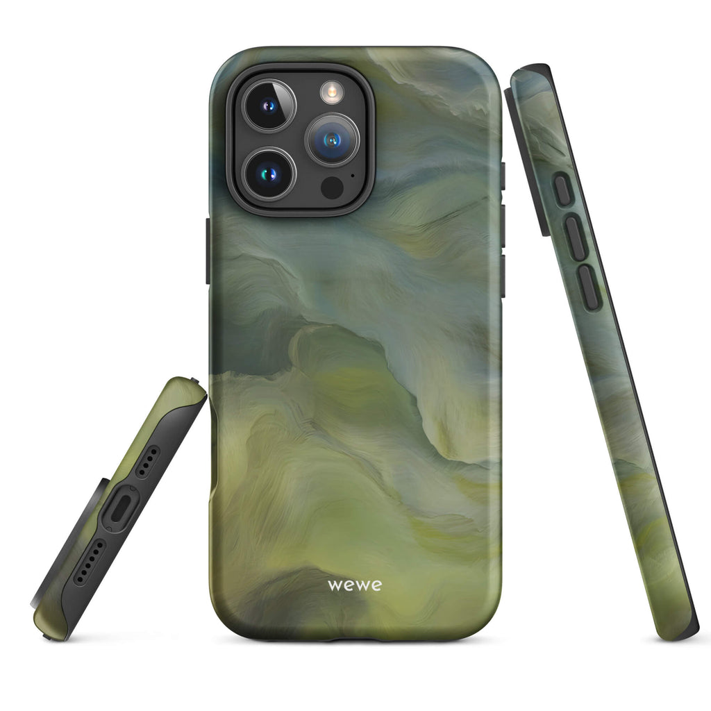 Custom sage green garden iphone case 17 natural landscapes aesthetic.