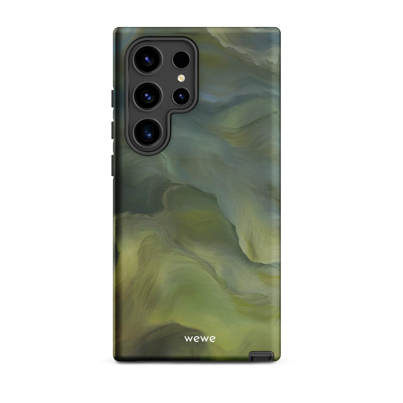 Custom samsung galaxy s24 ultra with a close-up, macro photo of a textured, light mint green frothy substance, resembling sherbet or ice cream.