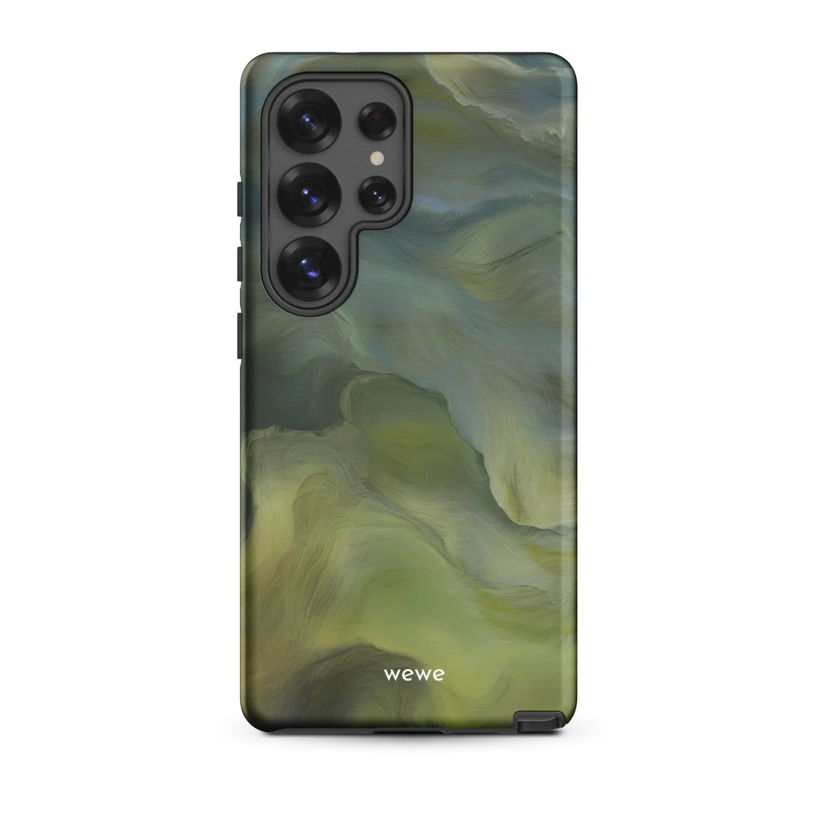 Custom samsung galaxy s25 ultra with a close-up, macro photo of a textured, light mint green frothy substance, resembling sherbet or ice cream.