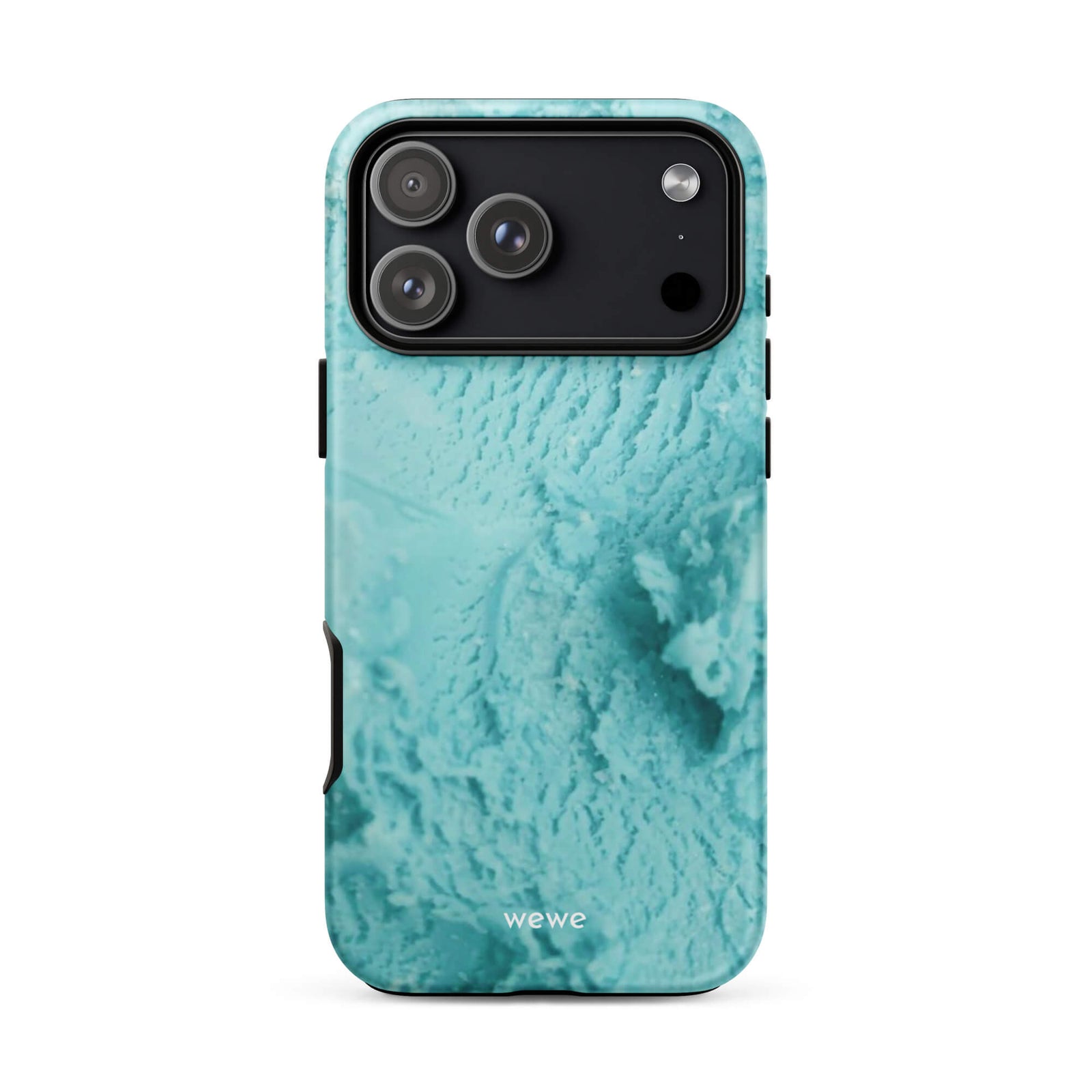 Custom coastal blue iphone case 17 pro max blue tones design.