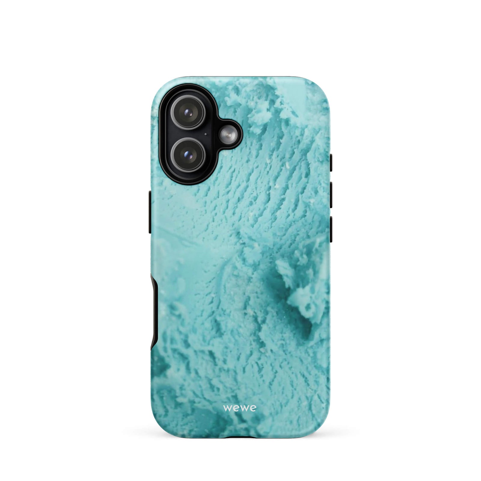 Custom coastal blue iphone case 17 blue tones design.