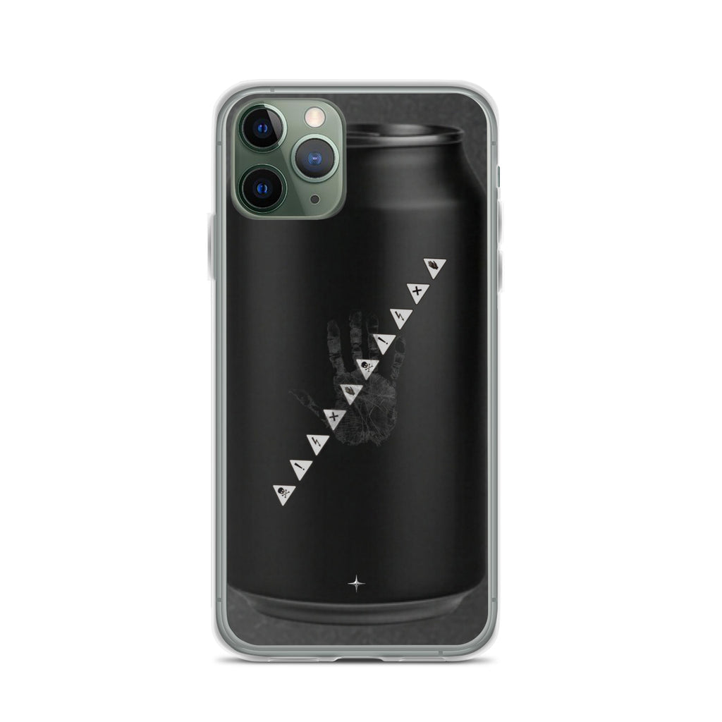 No Signal black clear iphone case 11 pro anti social streetwear aesthetic minimal dark design case