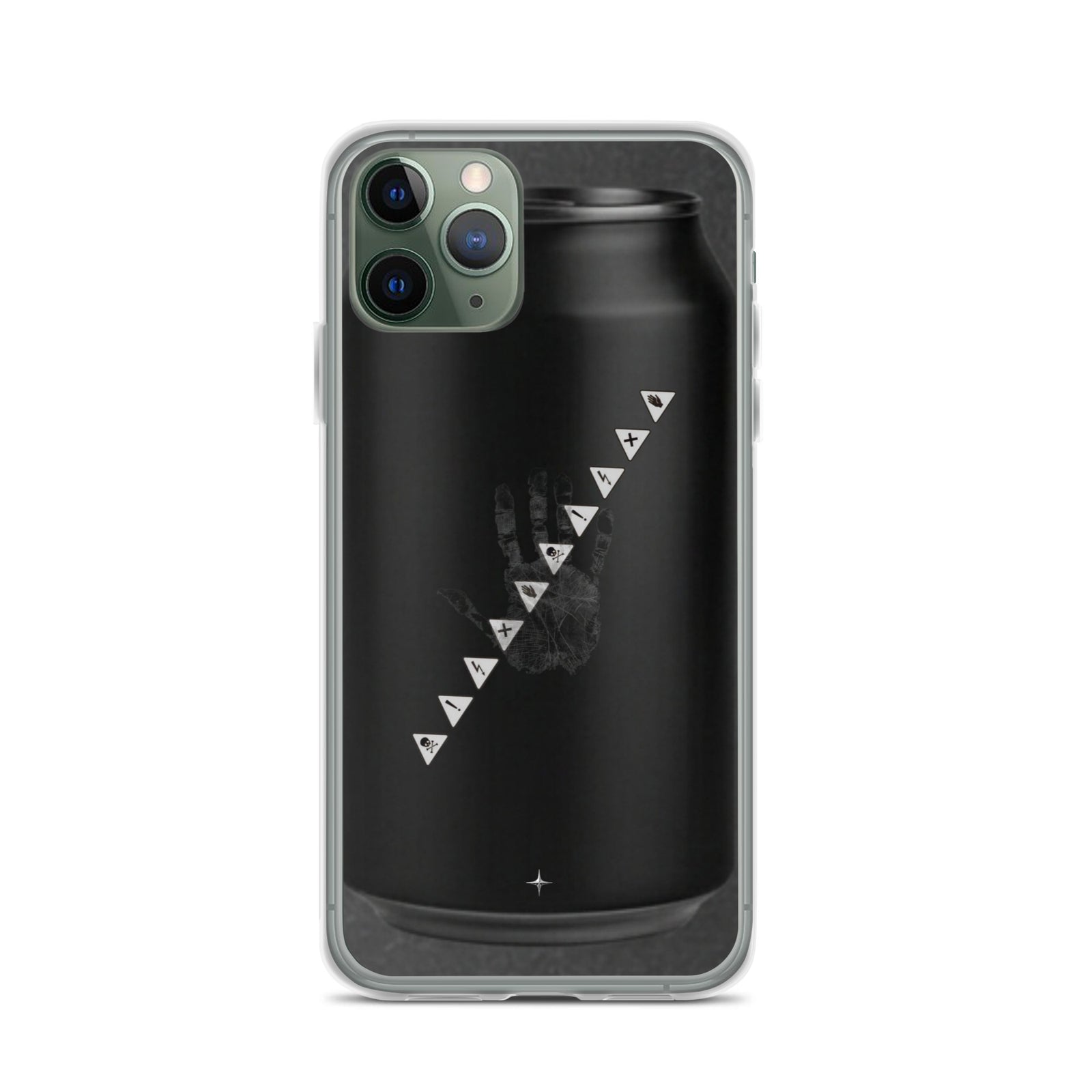 No Signal black clear iphone case 11 pro anti social streetwear aesthetic minimal dark design case