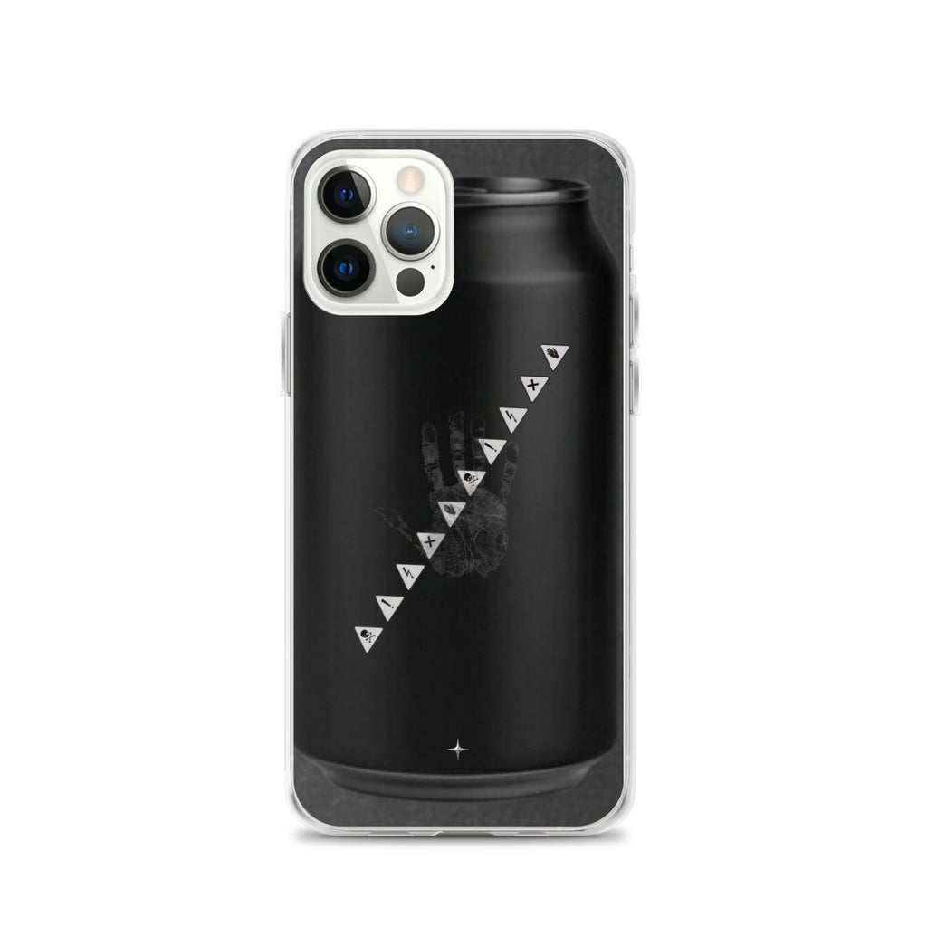 No Signal black clear iphone case 12 pro anti social streetwear aesthetic minimal dark design case