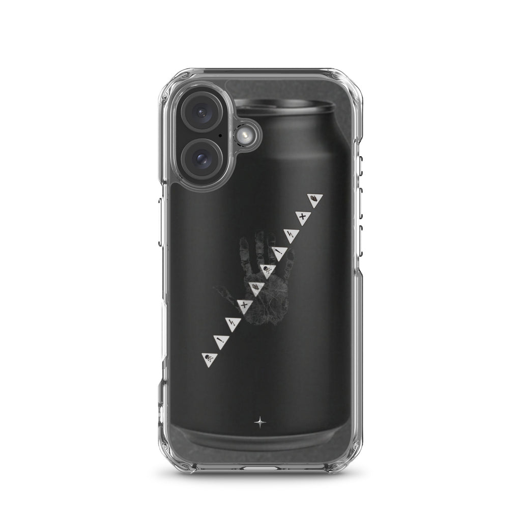 No Signal black clear iphone case 16 anti social streetwear aesthetic minimal dark design case