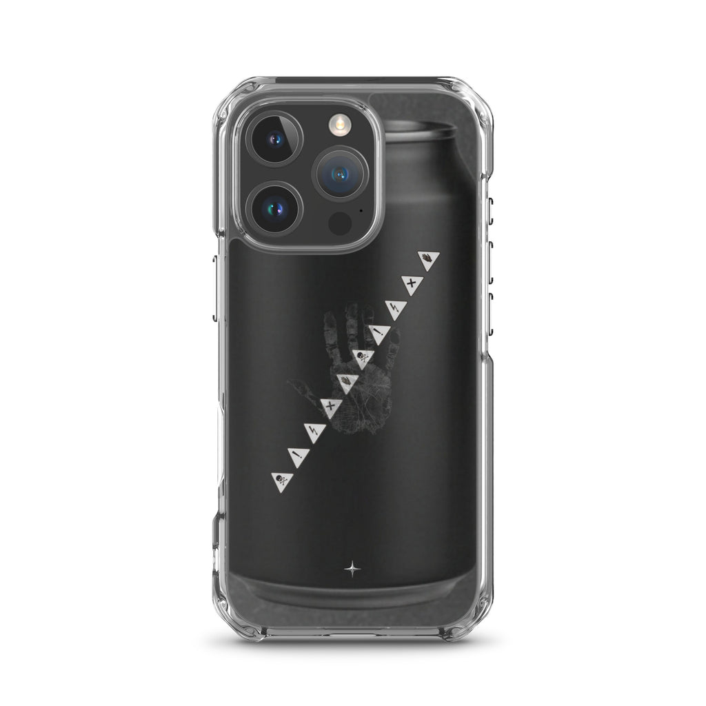 No Signal black clear iphone case 16 pro anti social streetwear aesthetic minimal dark design case