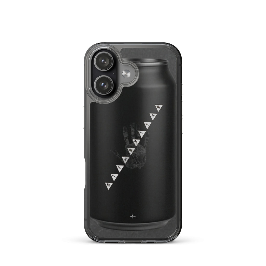 No Signal black clear iphone case 17 anti social streetwear aesthetic minimal dark design case
