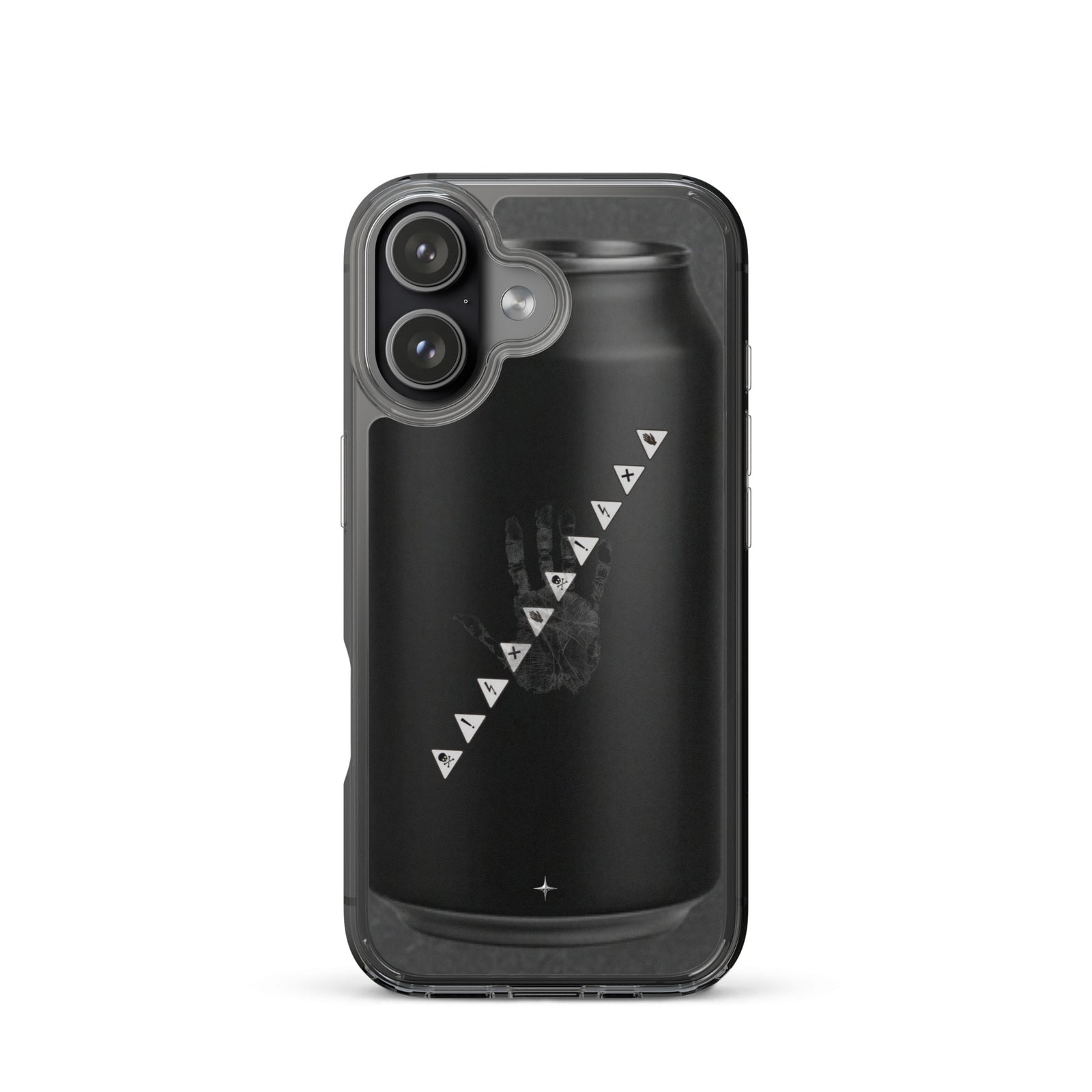 No Signal black clear iphone case 17 anti social streetwear aesthetic minimal dark design case
