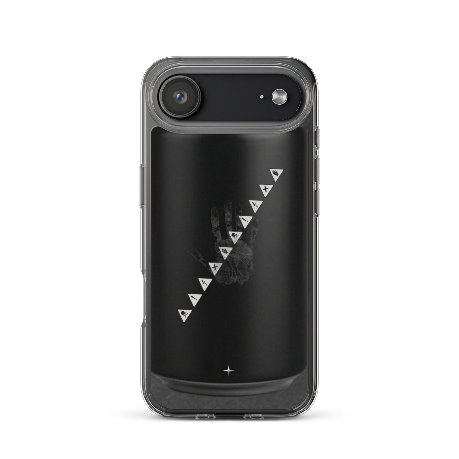 No Signal black clear iphone case 17 air anti social streetwear aesthetic minimal dark design case