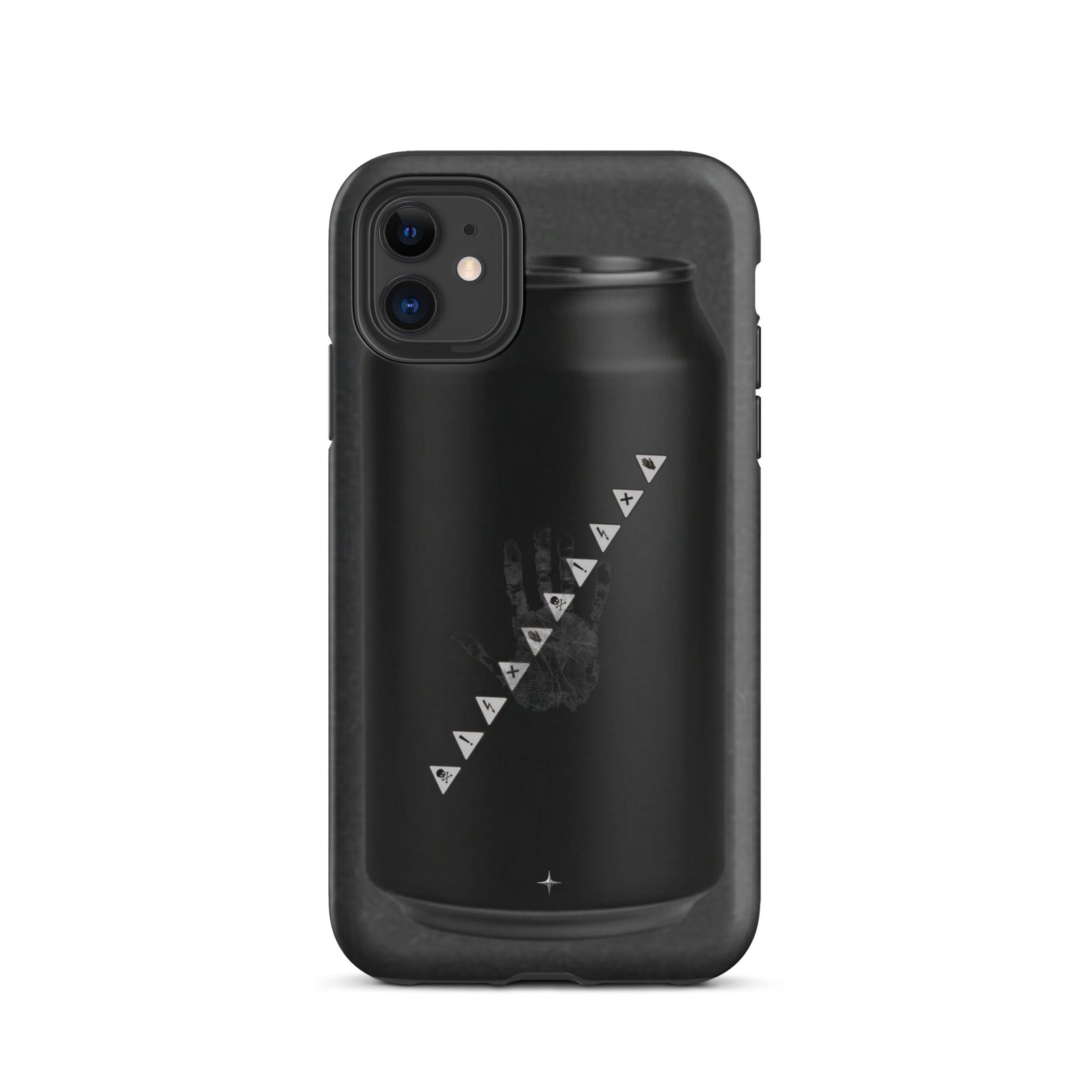 No Signal black tough iphone case 11 anti social streetwear aesthetic minimal dark design case