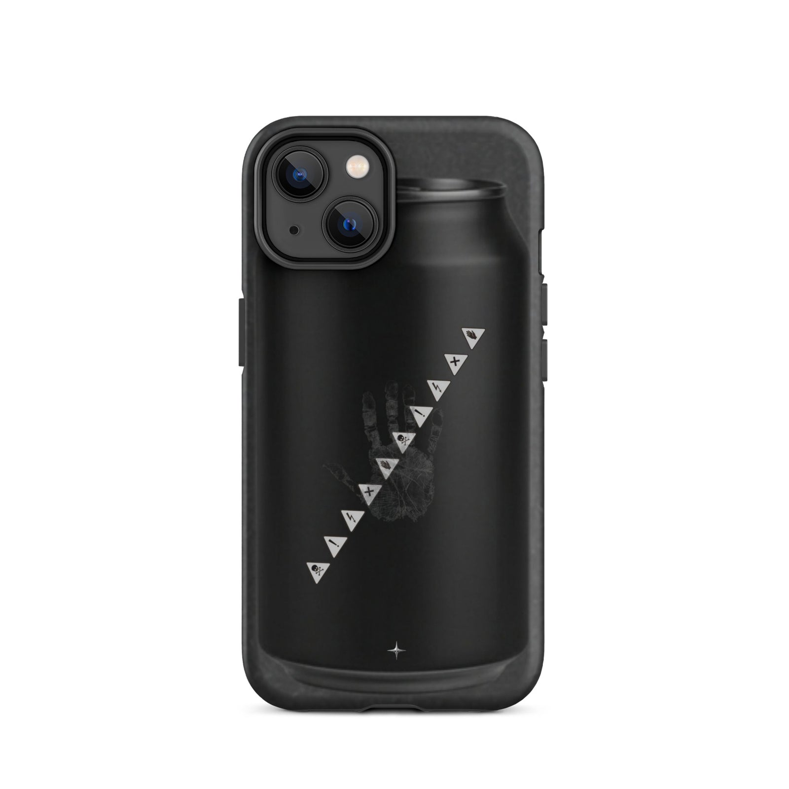 No Signal black tough iphone case 14 anti social streetwear aesthetic minimal dark design case