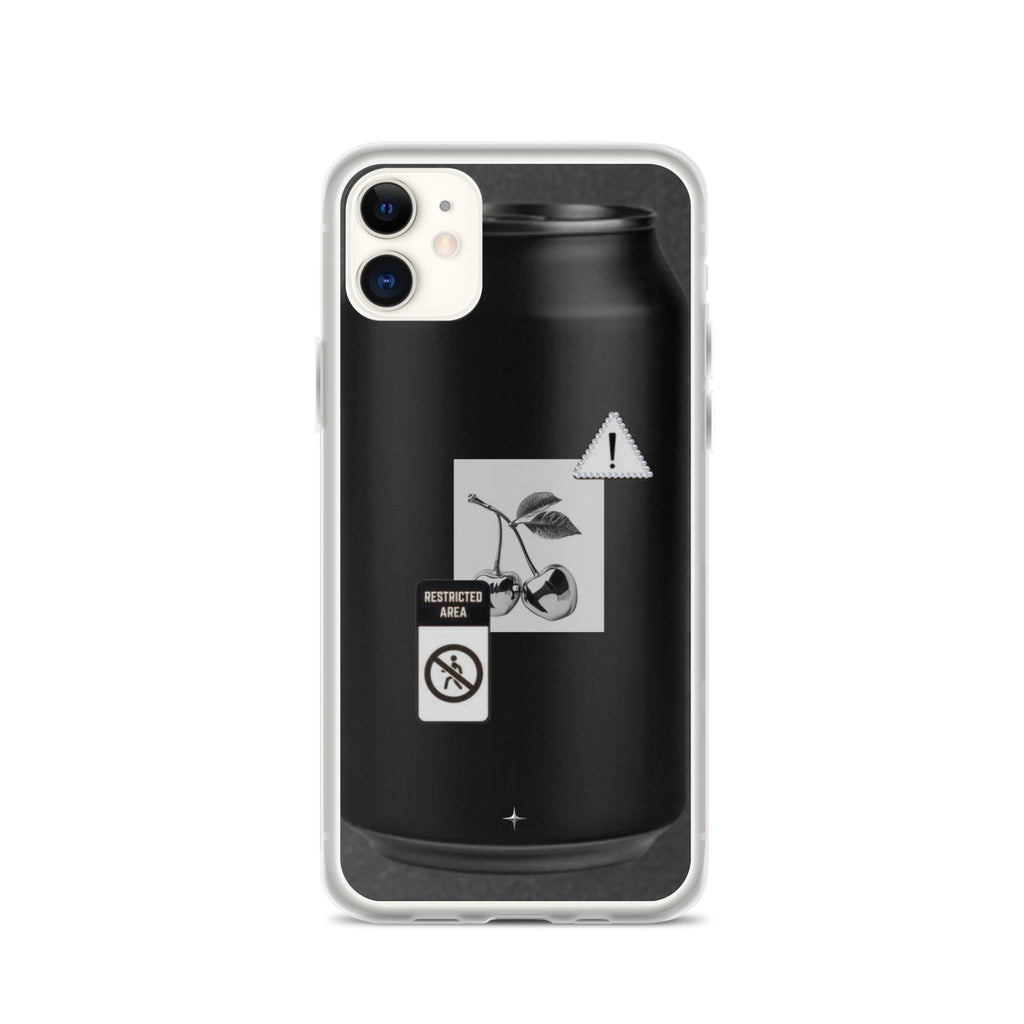 No System black clear iphone case 11 anti system streetwear minimal dark aesthetic case