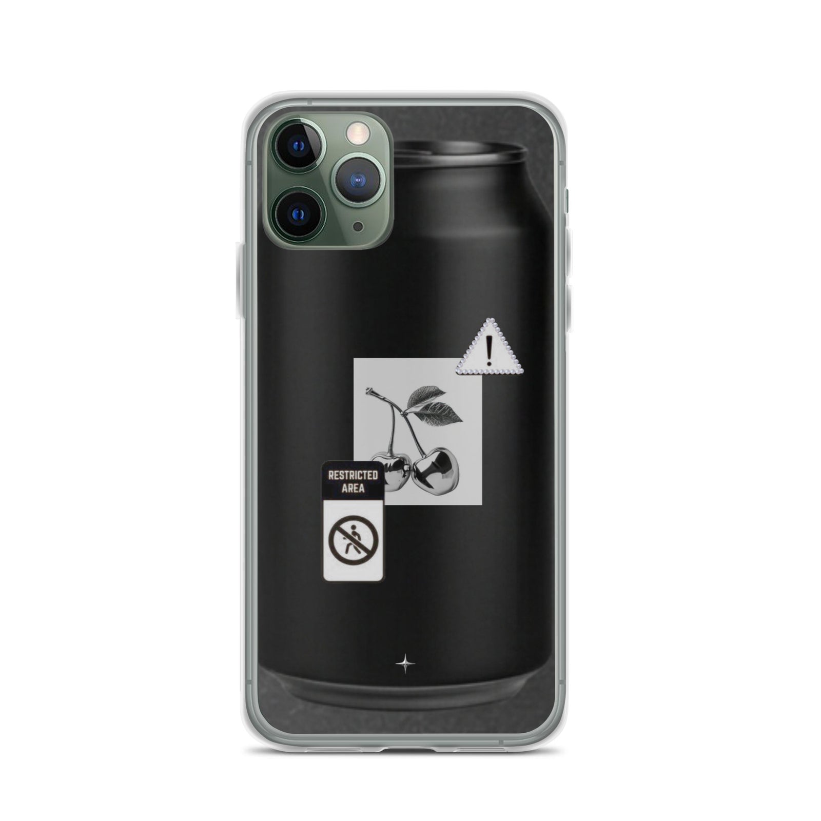 No System black clear iphone case 11 pro anti system streetwear minimal dark aesthetic case