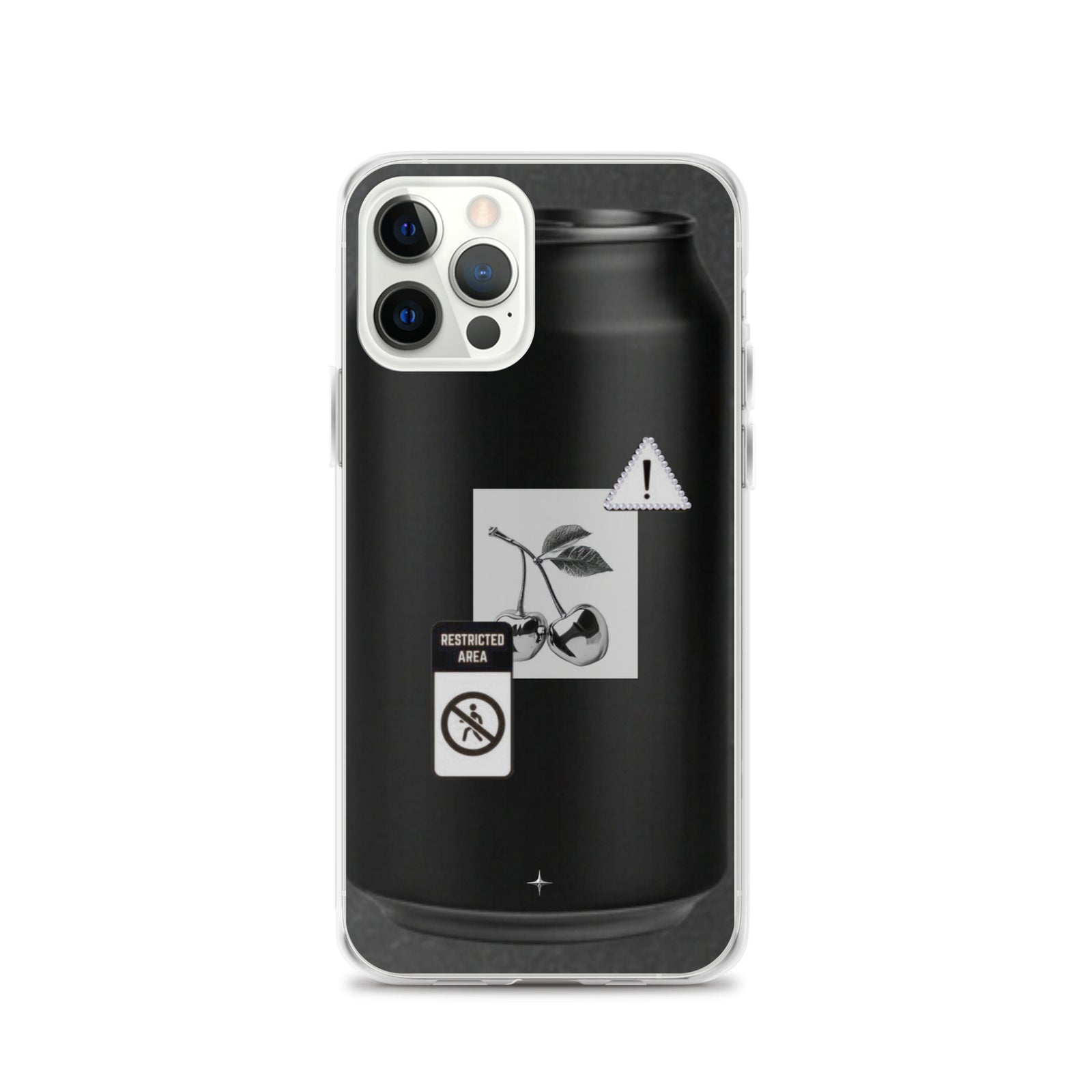 No System black clear iphone case 12 pro anti system streetwear minimal dark aesthetic case