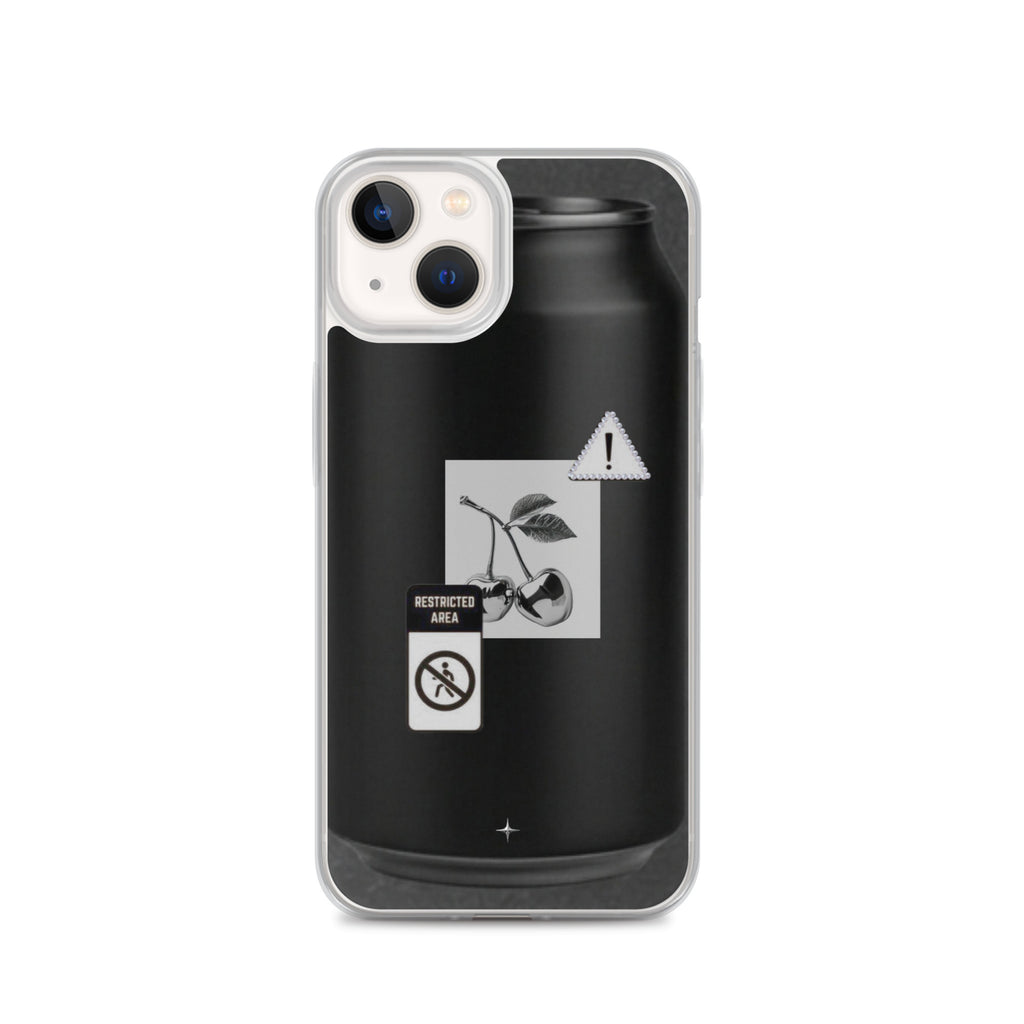 No System black clear iphone case 13 anti system streetwear minimal dark aesthetic case