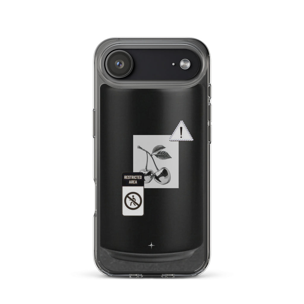 No System black clear iphone case 17  air anti system streetwear minimal dark aesthetic case