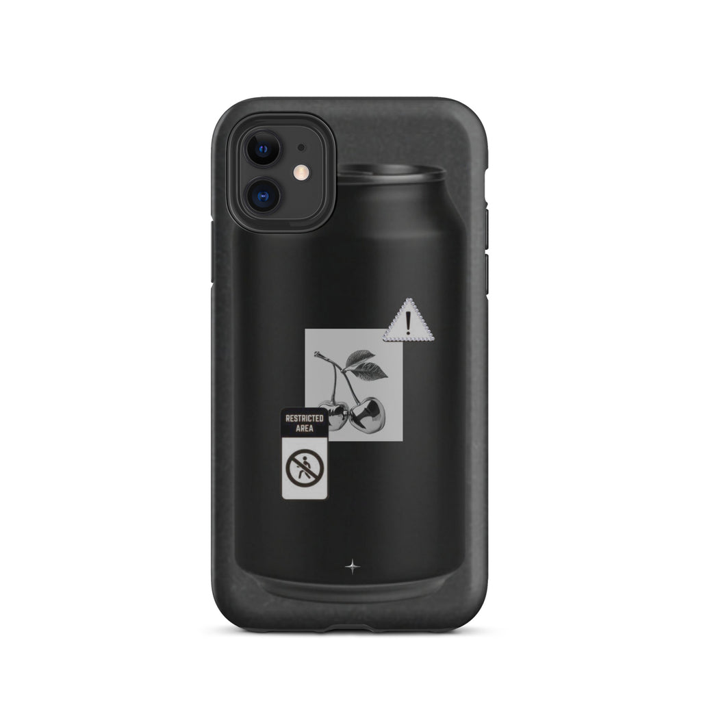 No System black tough iphone case 11 anti system streetwear minimal dark aesthetic case