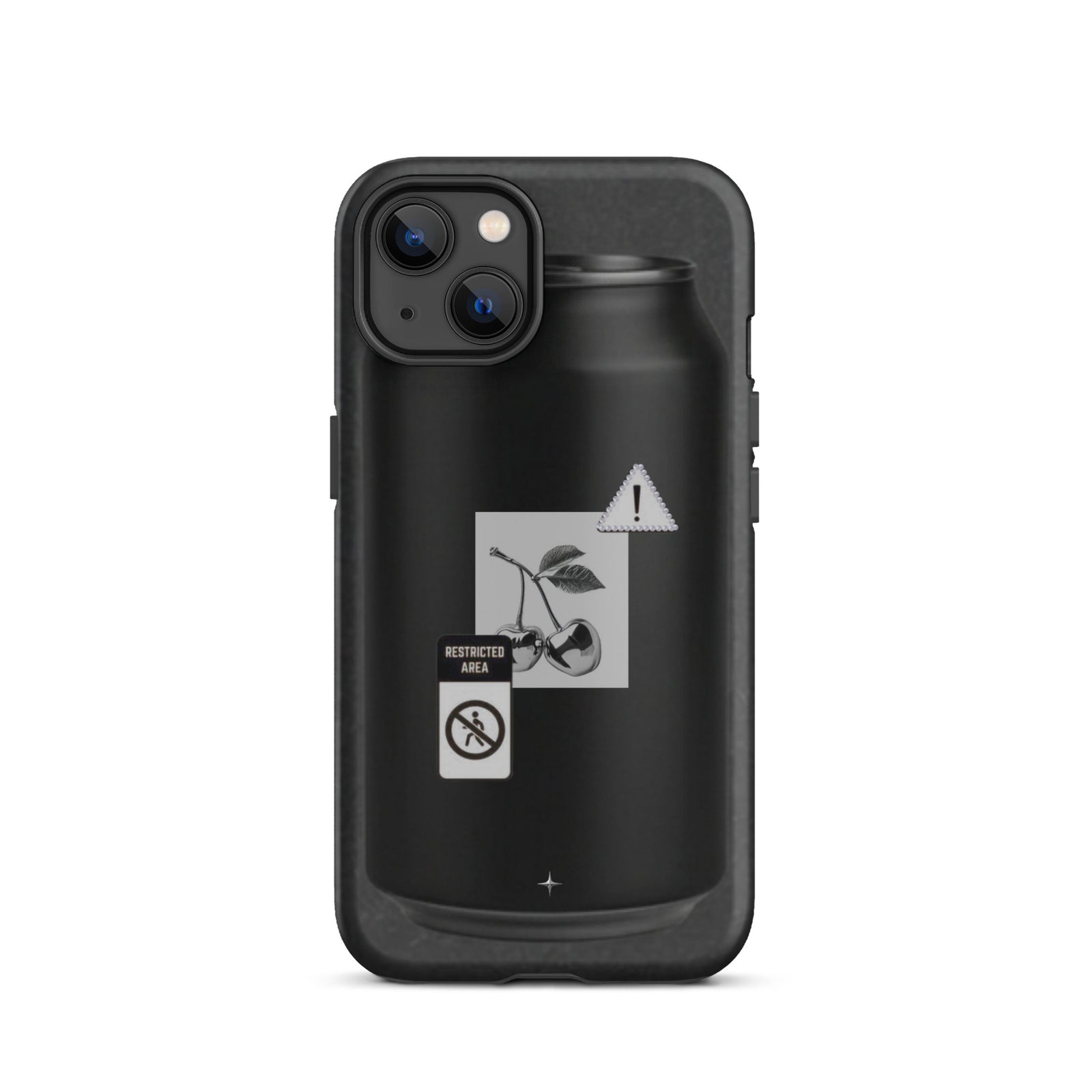 No System black tough iphone case 13 anti system streetwear minimal dark aesthetic case