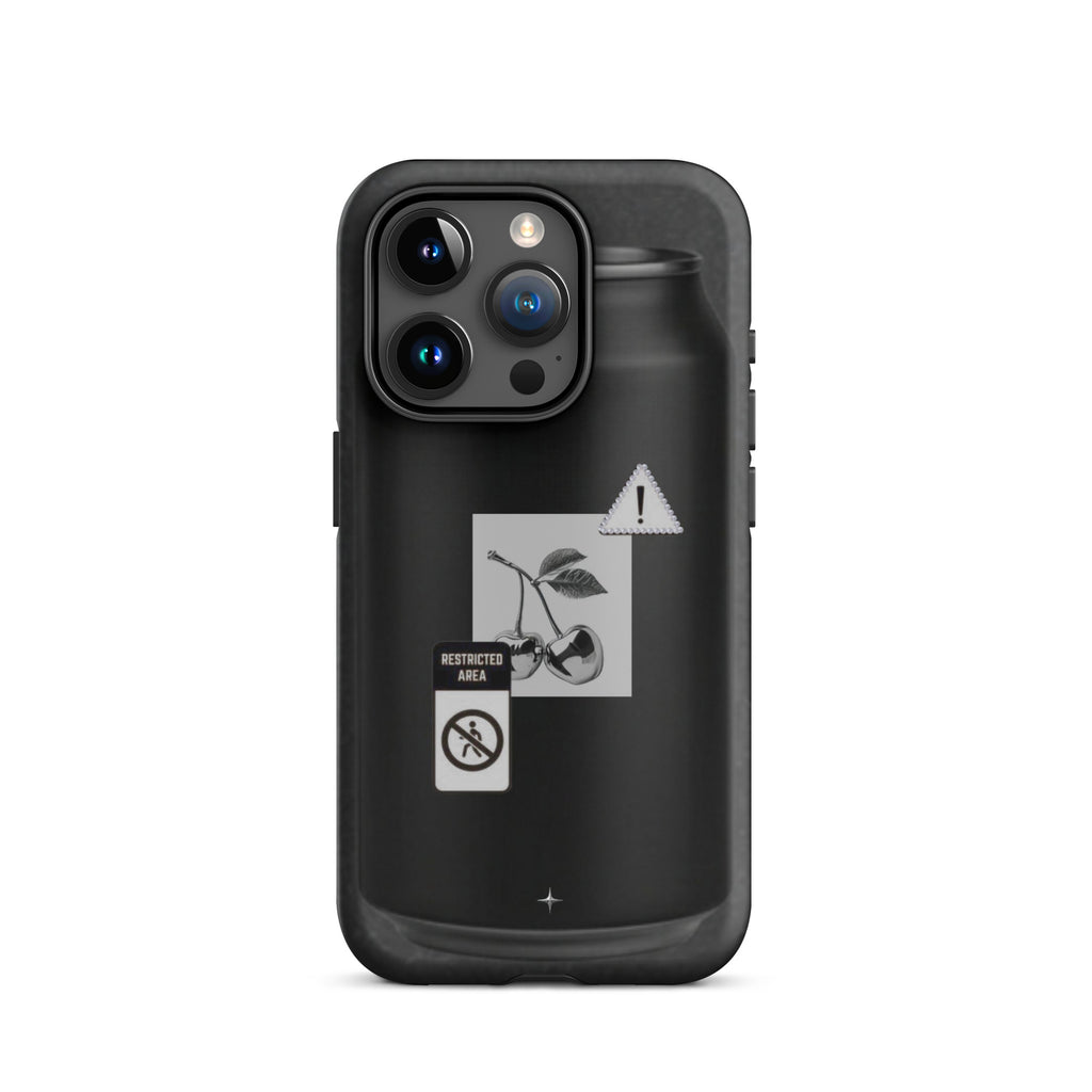 No System black tough iphone case 15 pro anti system streetwear minimal dark aesthetic case