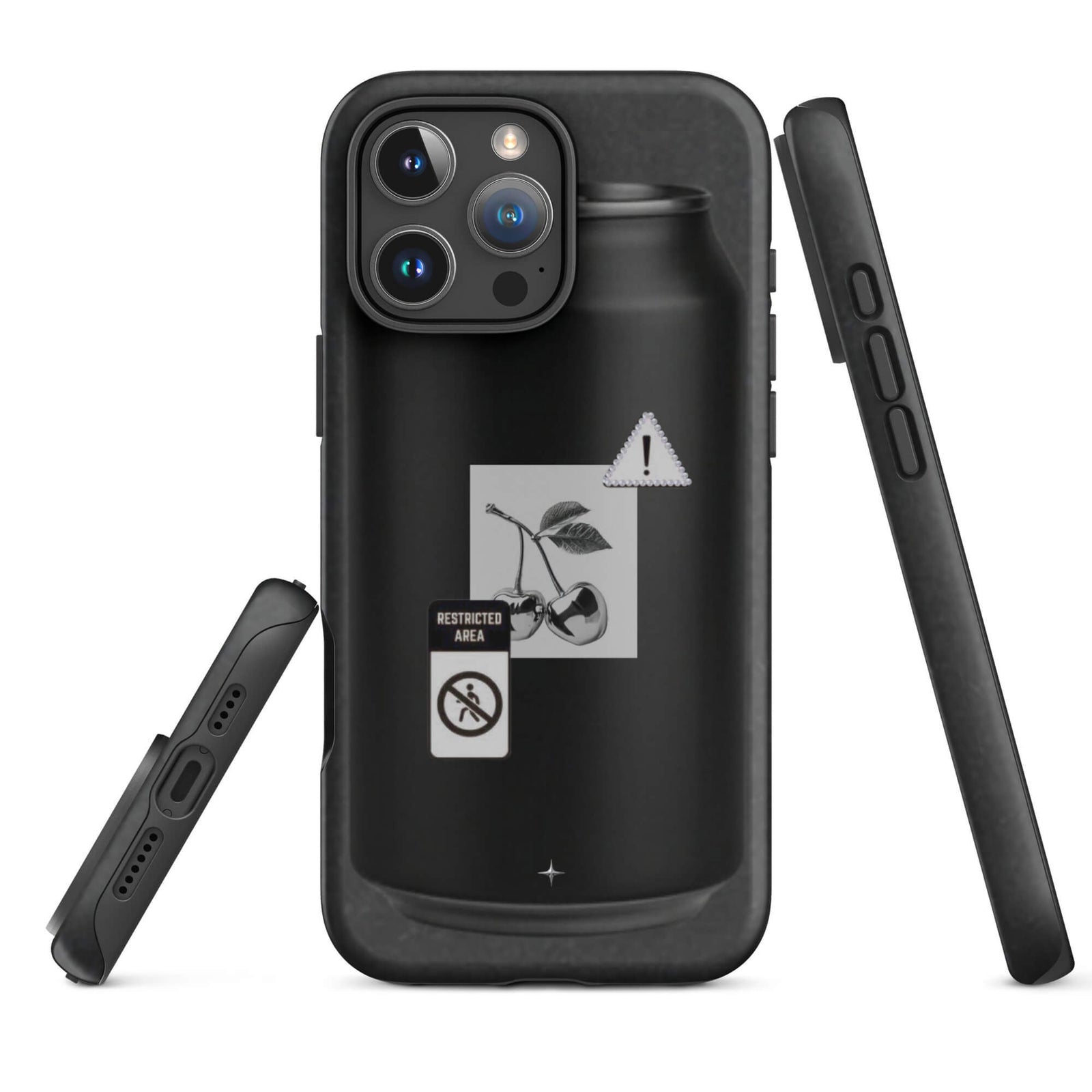 No System black tough iphone case 16 pro max anti system streetwear minimal dark aesthetic case