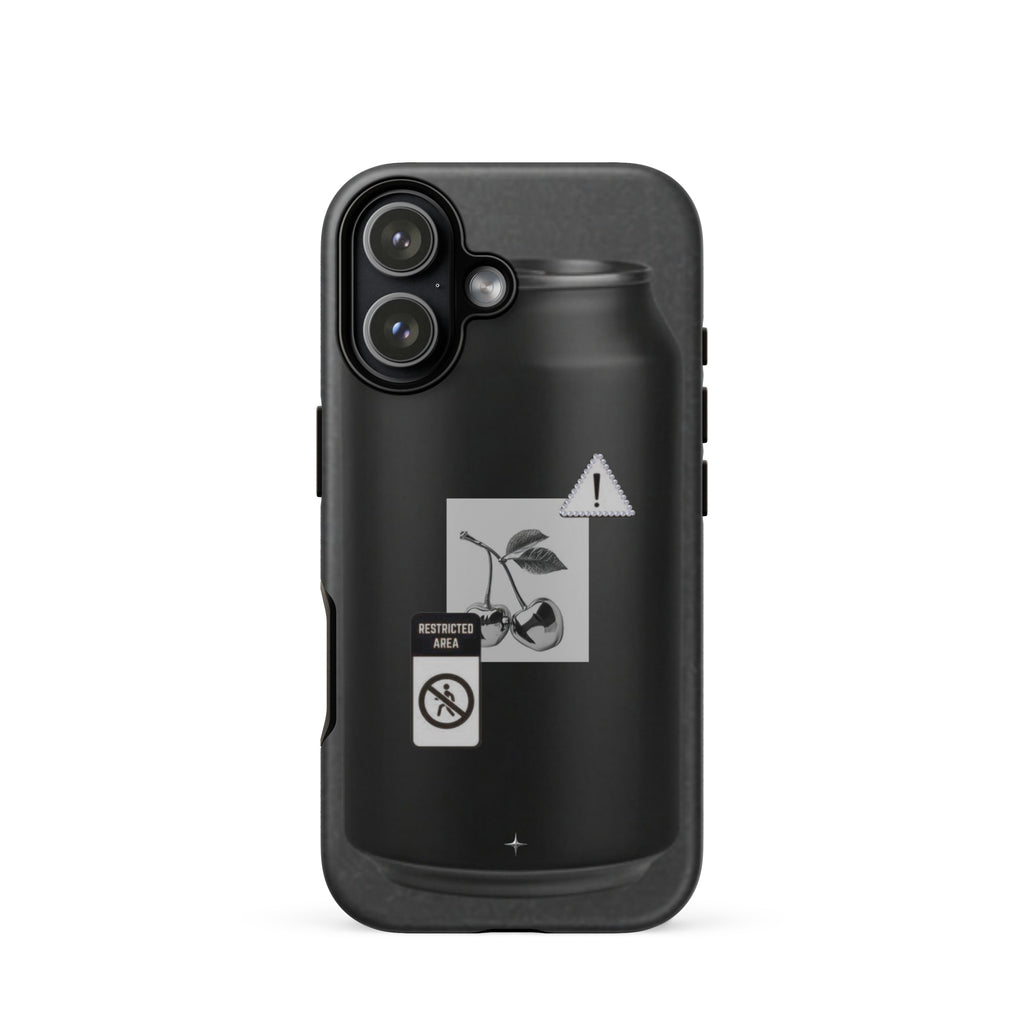 No System black tough iphone case 17 anti system streetwear minimal dark aesthetic case