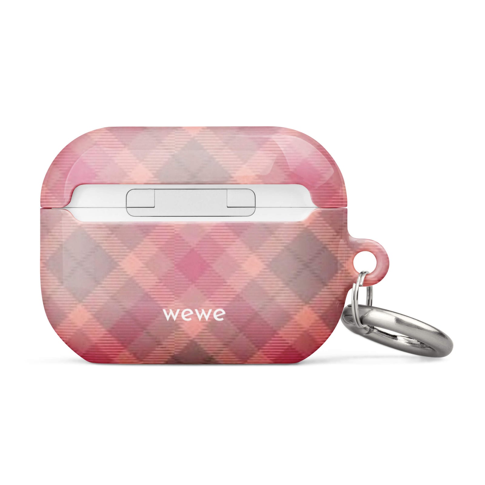 Custom red gingham airpods case pro gen2 vintage style.