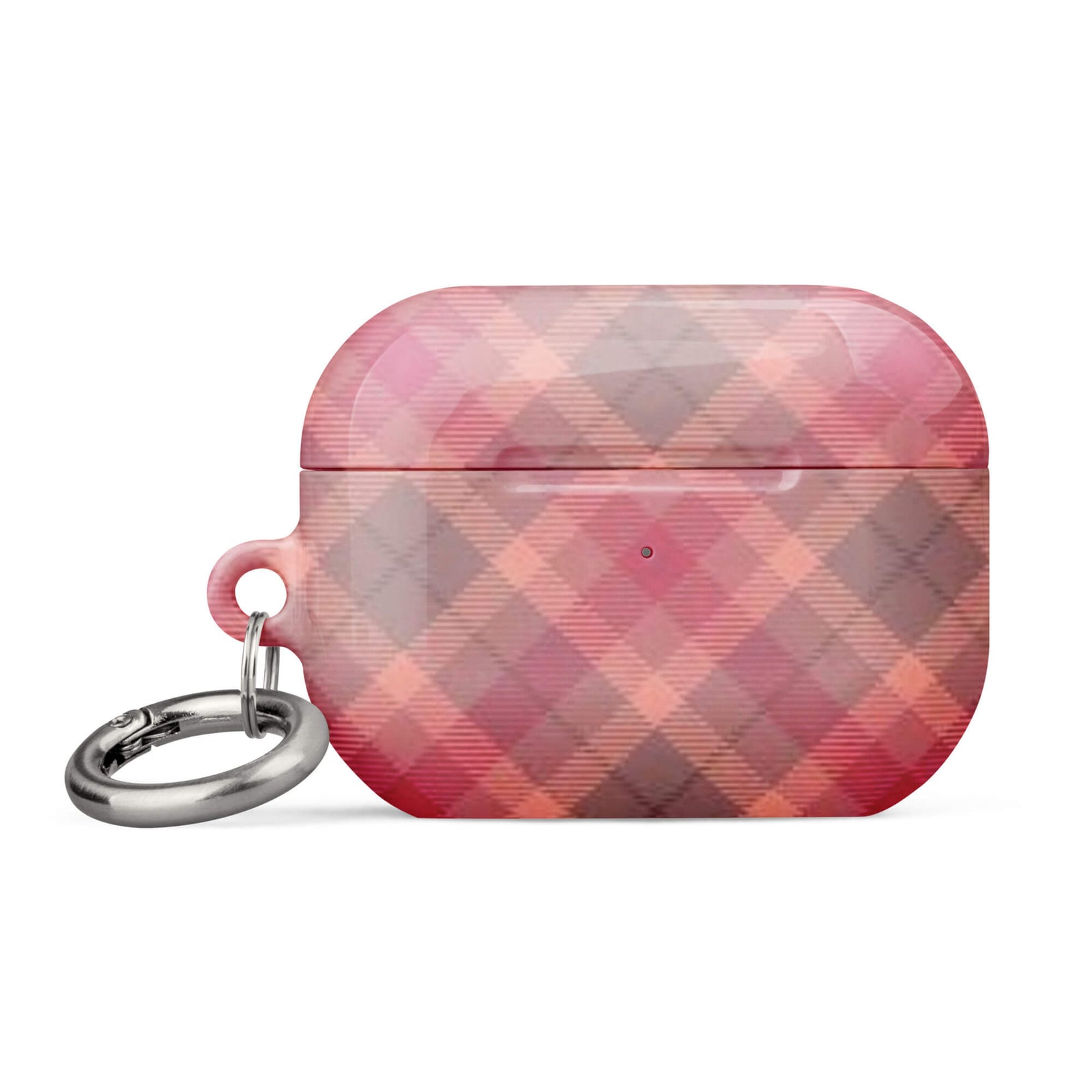 Custom red gingham airpods case pro gen2 vintage style.
