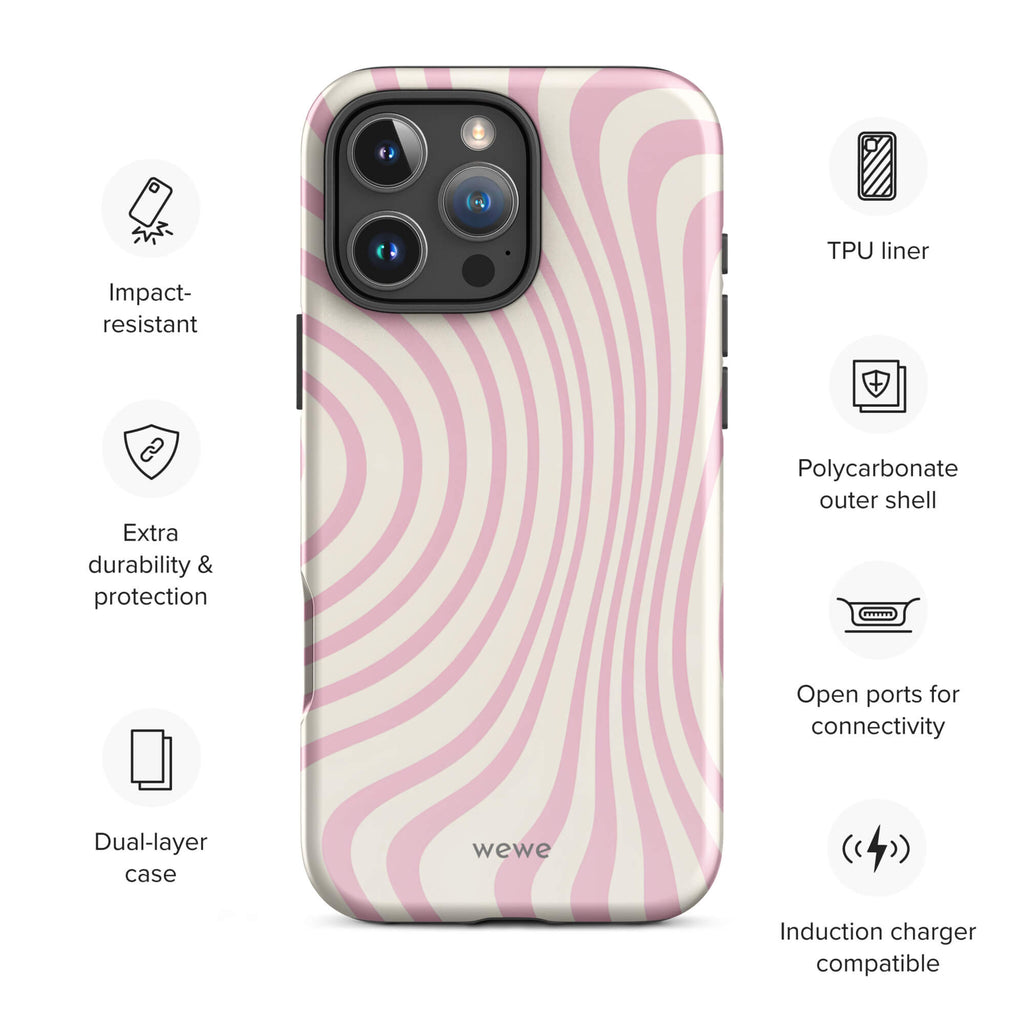 Custom sweet candy iphone case 16 pro max wireless charging compatible.