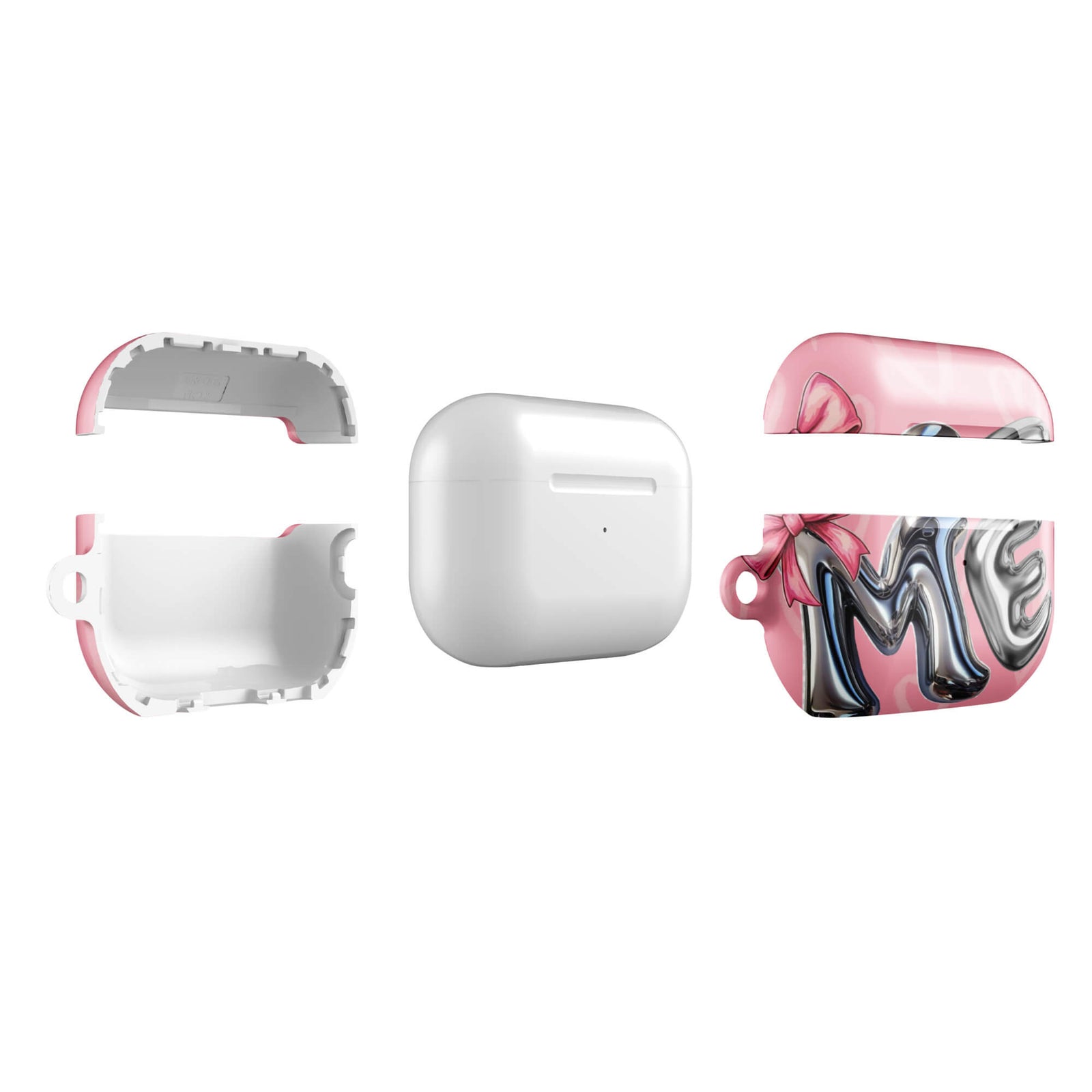 Custom bubblegum pink airpods case pro gen2  premium protection.