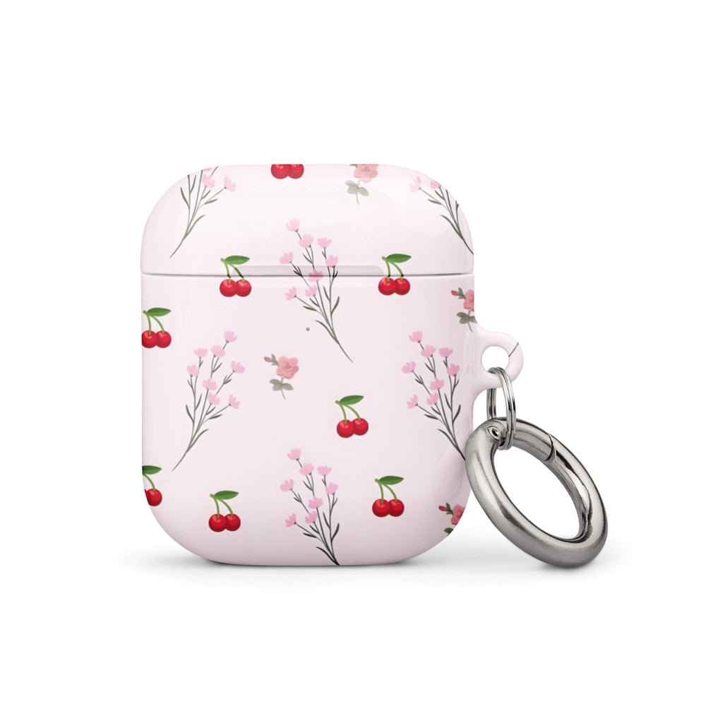 Custom bright floral AirPods case gen1 cheerful design.