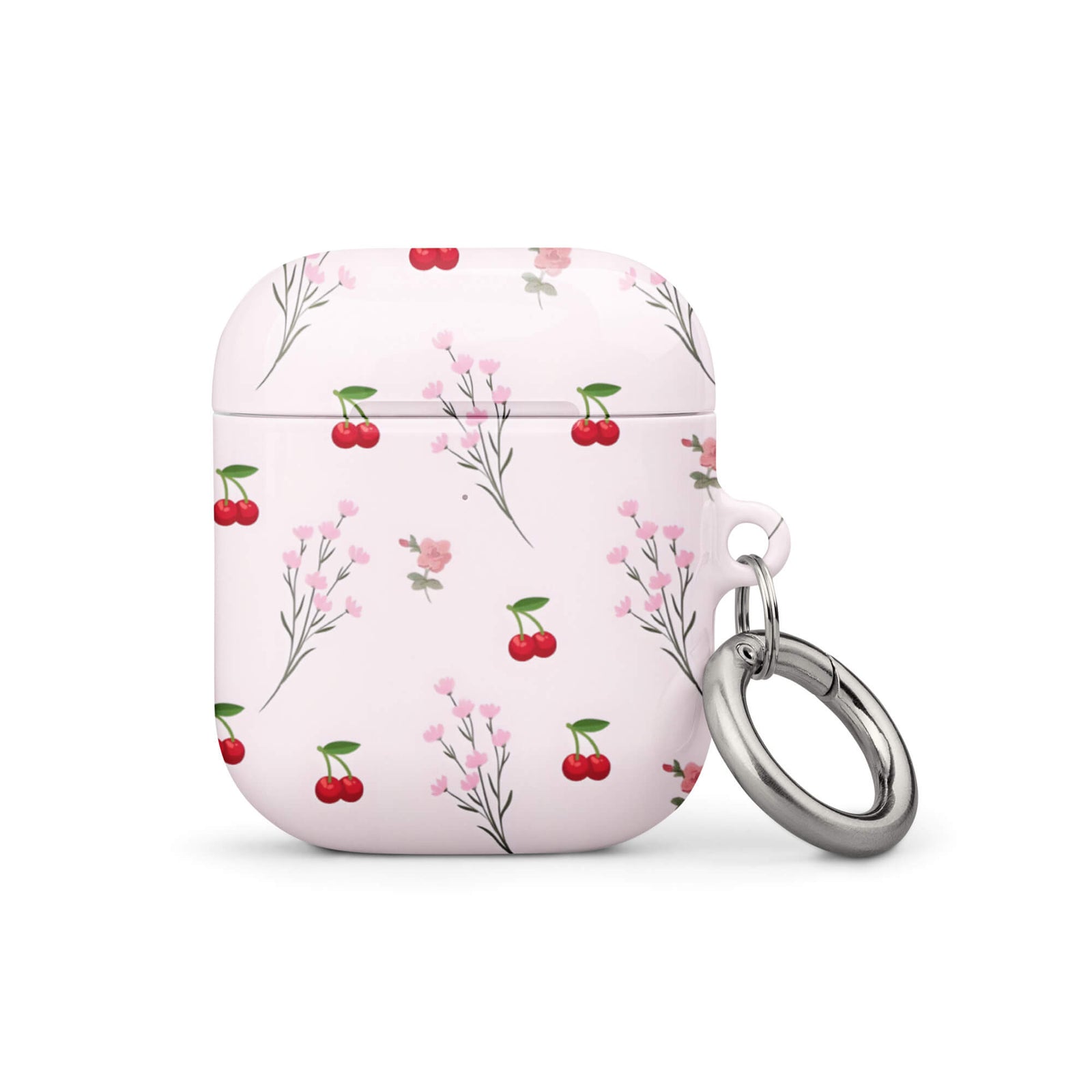 Custom bright floral AirPods case gen1 cheerful design.