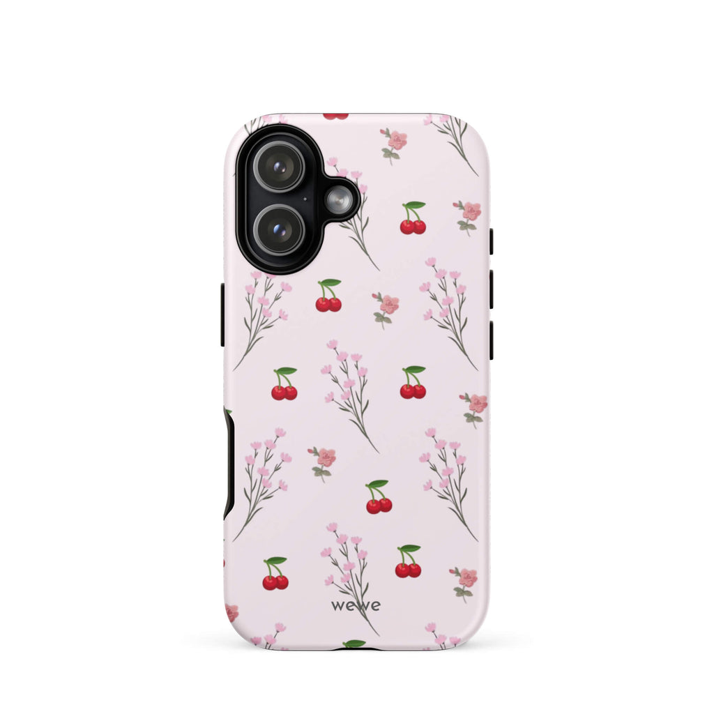Custom bright floral iphone case 17 cheerful design.