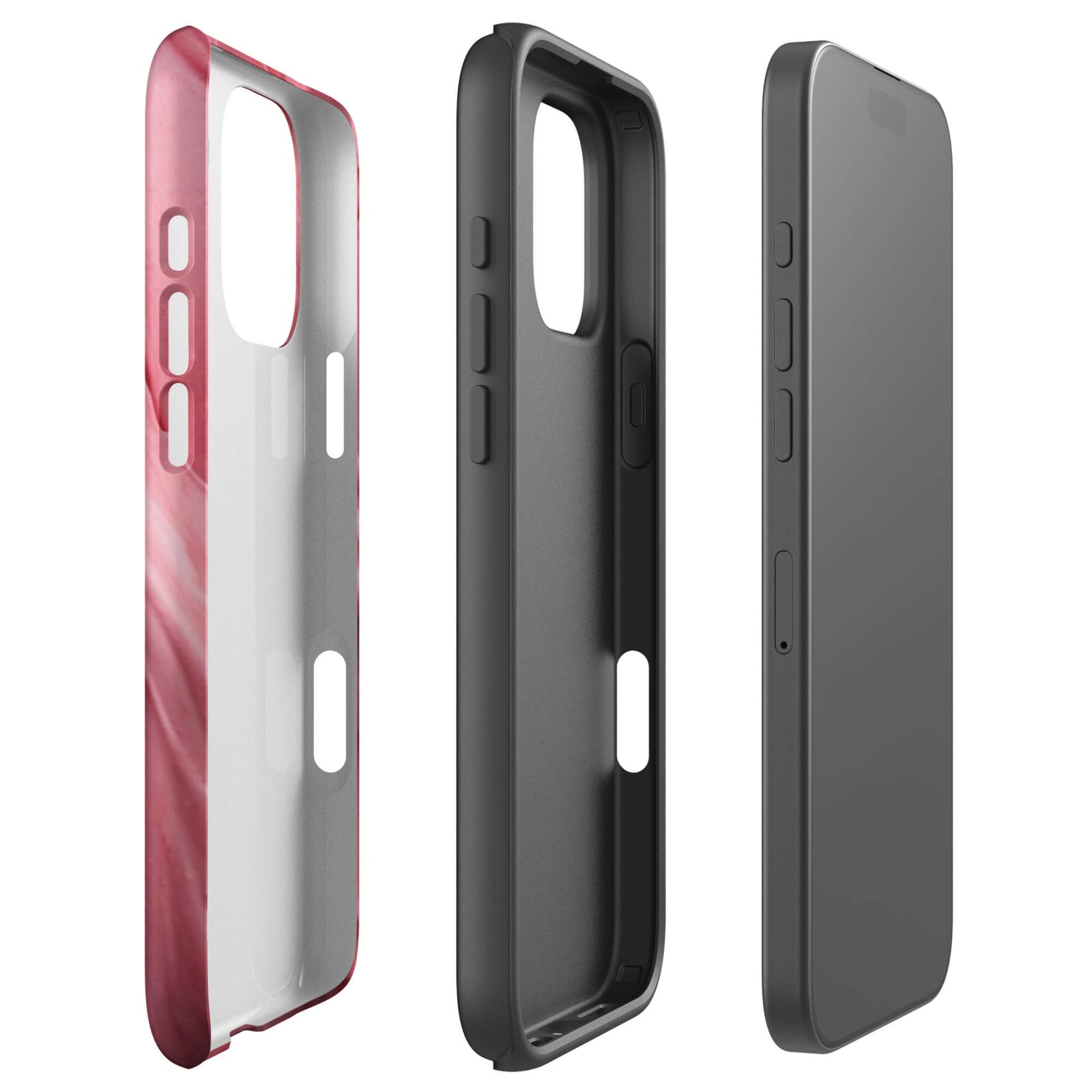 Custom berry sorbet iphone case 16 pro max dual-layer shockproof protection.