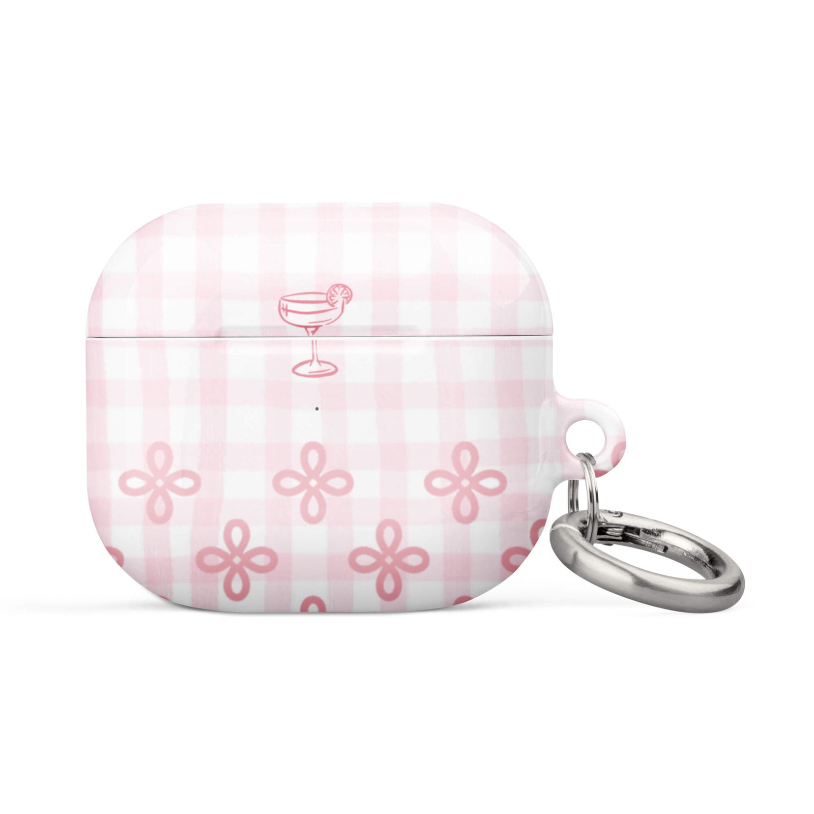 Custom baby pink lace airpods case gen3 gift ideal.