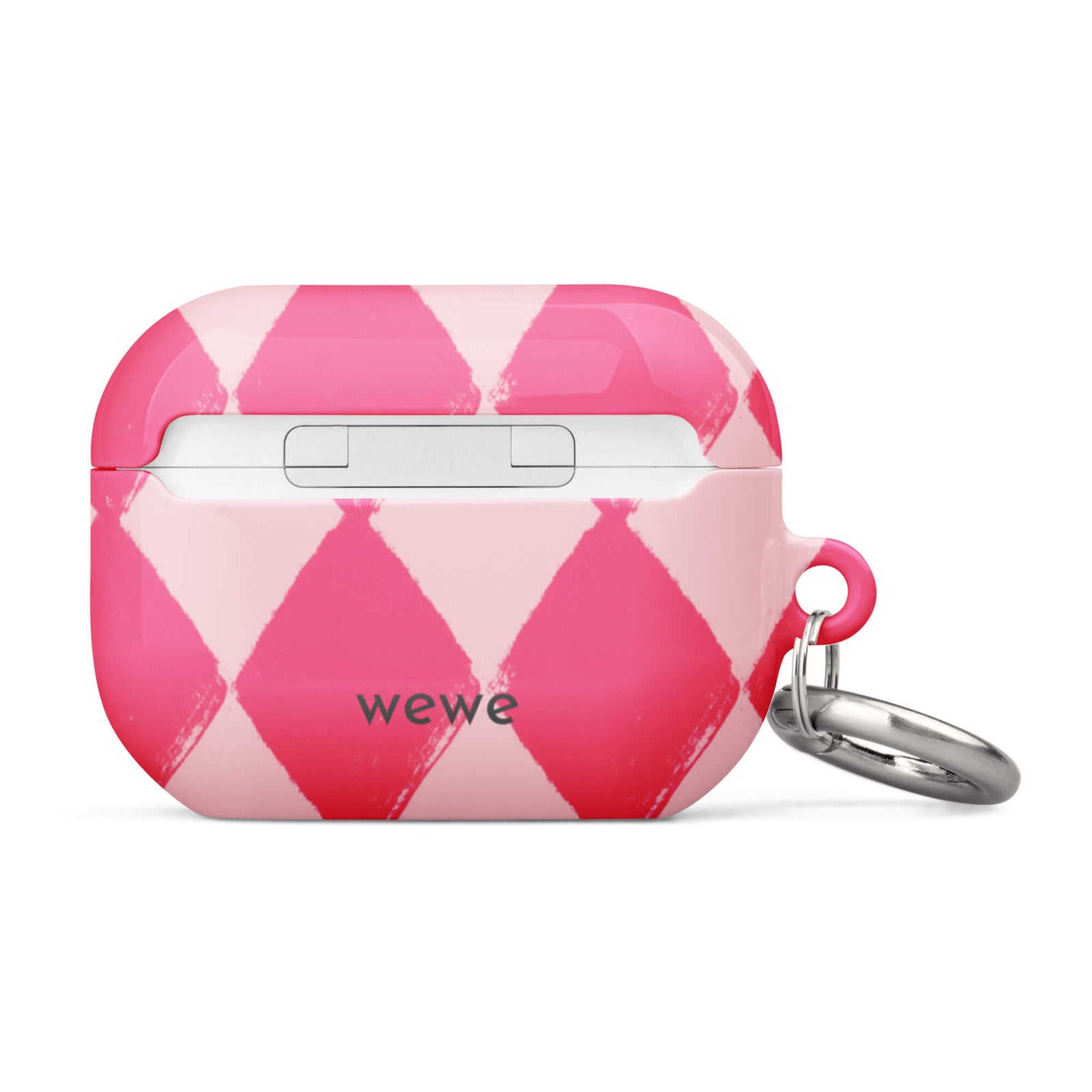 Custom pink white checkered AirPods case pro gen2 retro aesthetic.